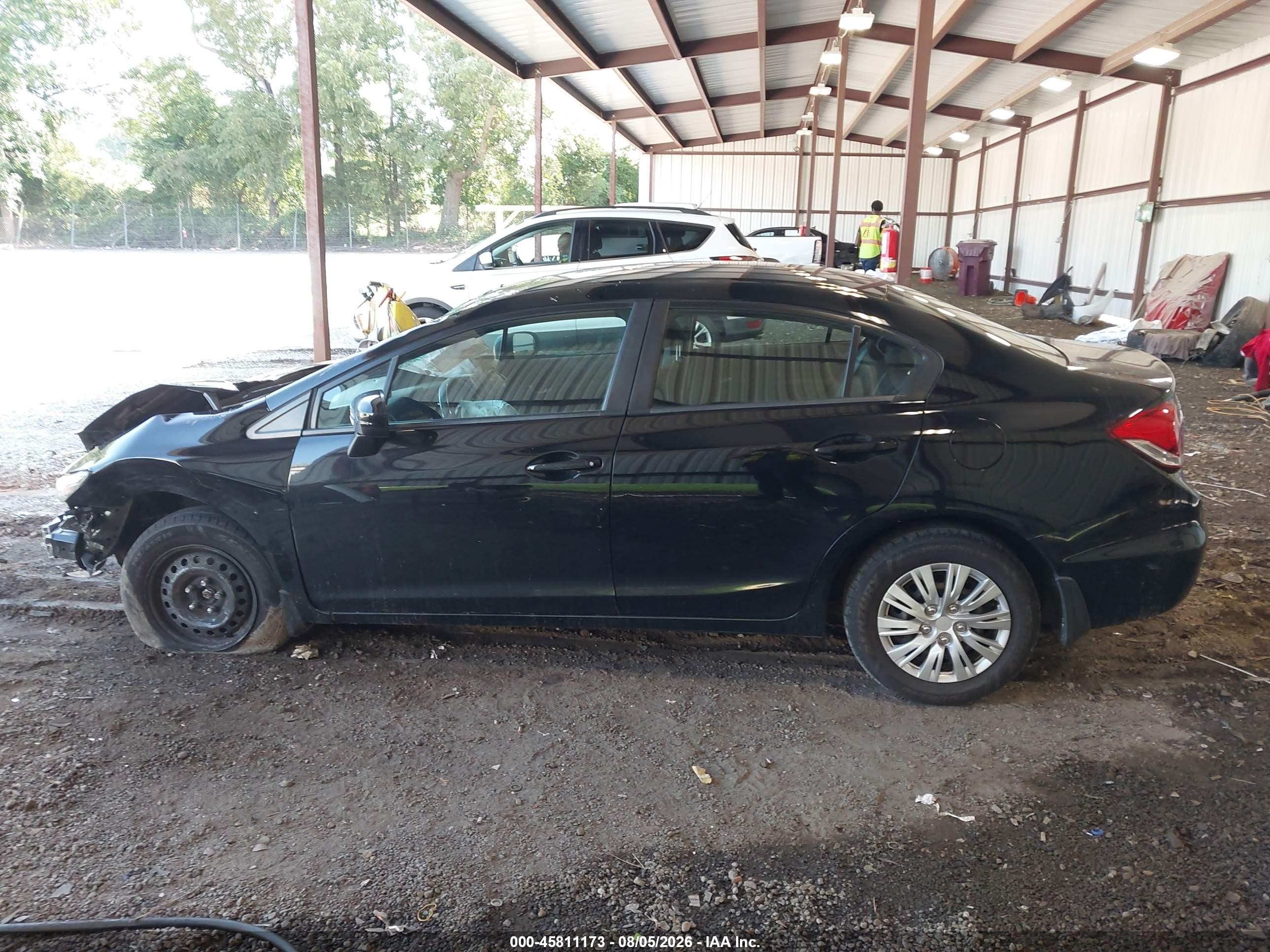 2015 Honda Civic Lx Black vin: 19XFB2F53FE004529