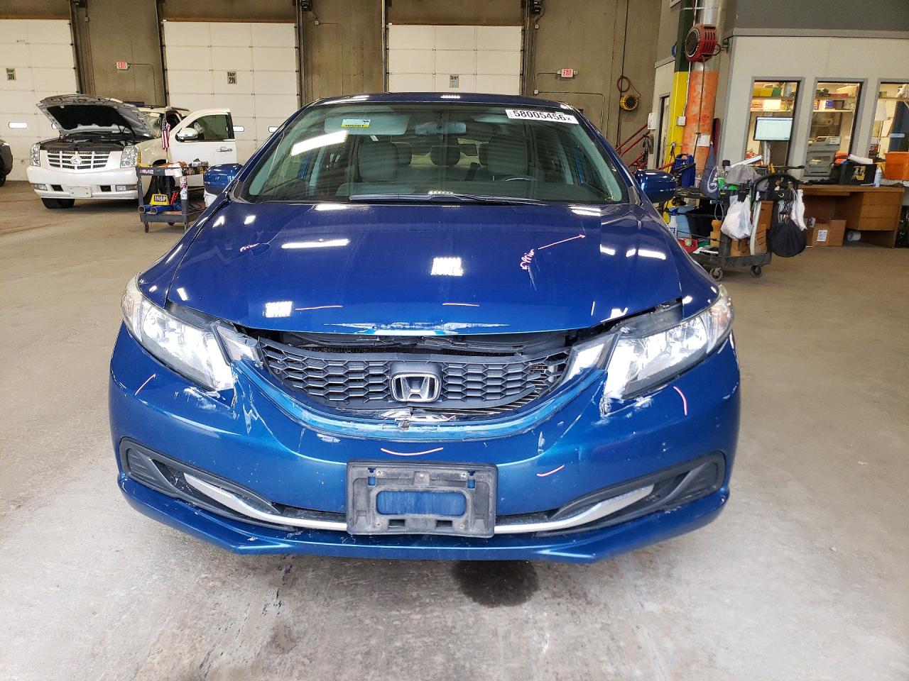 2015 Honda Civic Lx Blue vin: 19XFB2F53FE008600