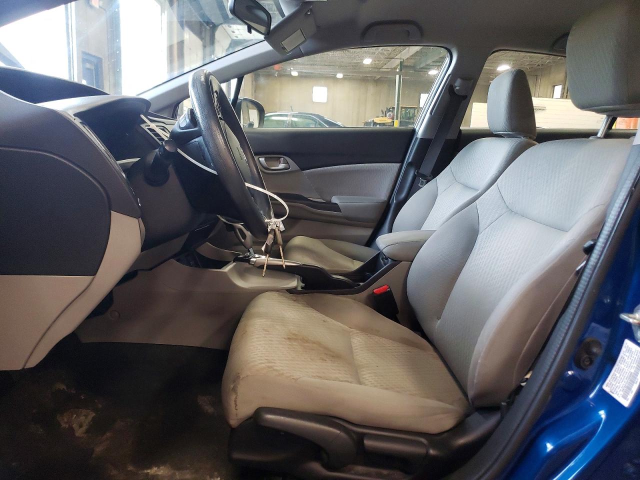 2015 Honda Civic Lx Blue vin: 19XFB2F53FE008600