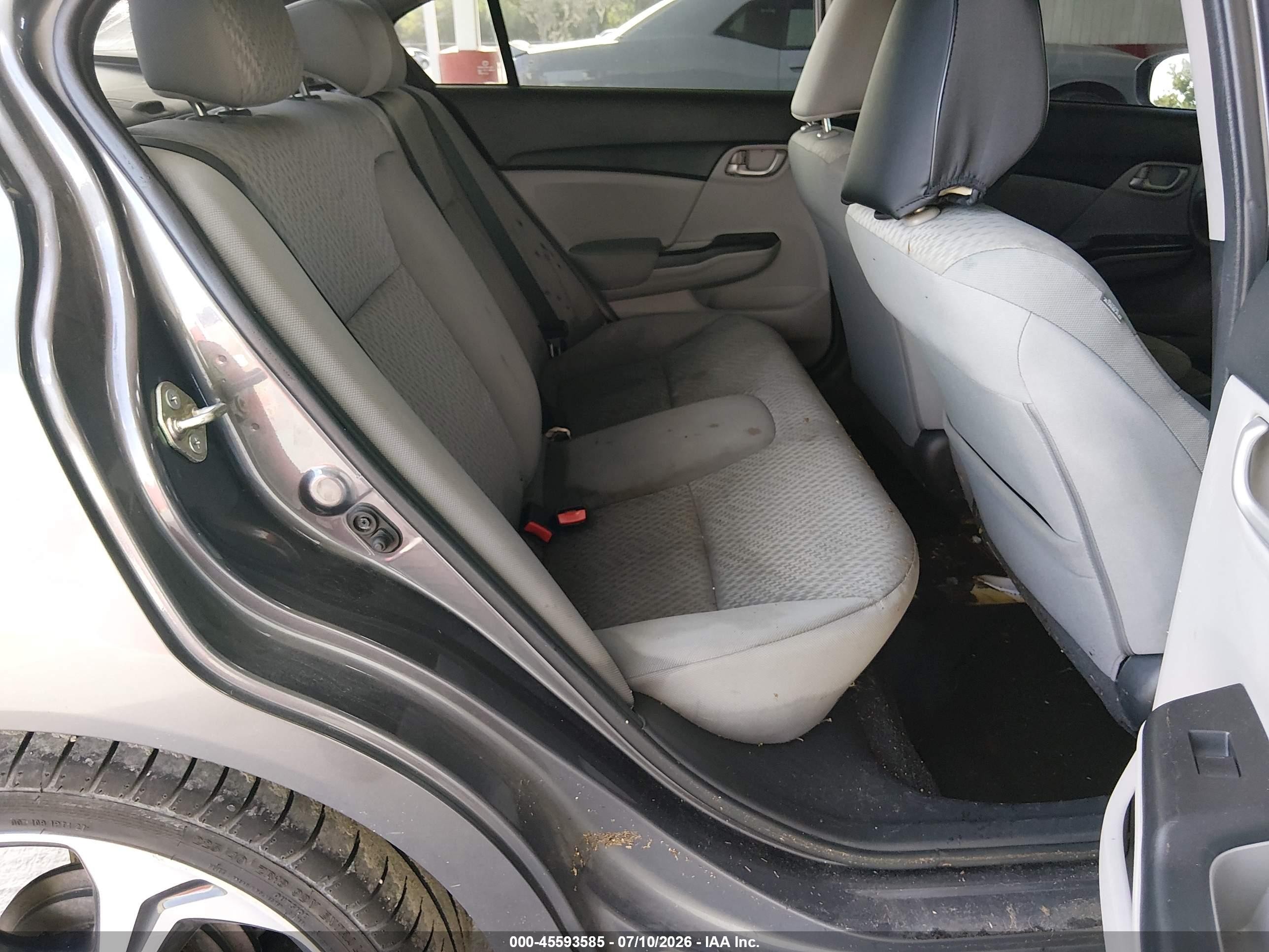 2015 Honda Civic Lx Gray vin: 19XFB2F53FE015319