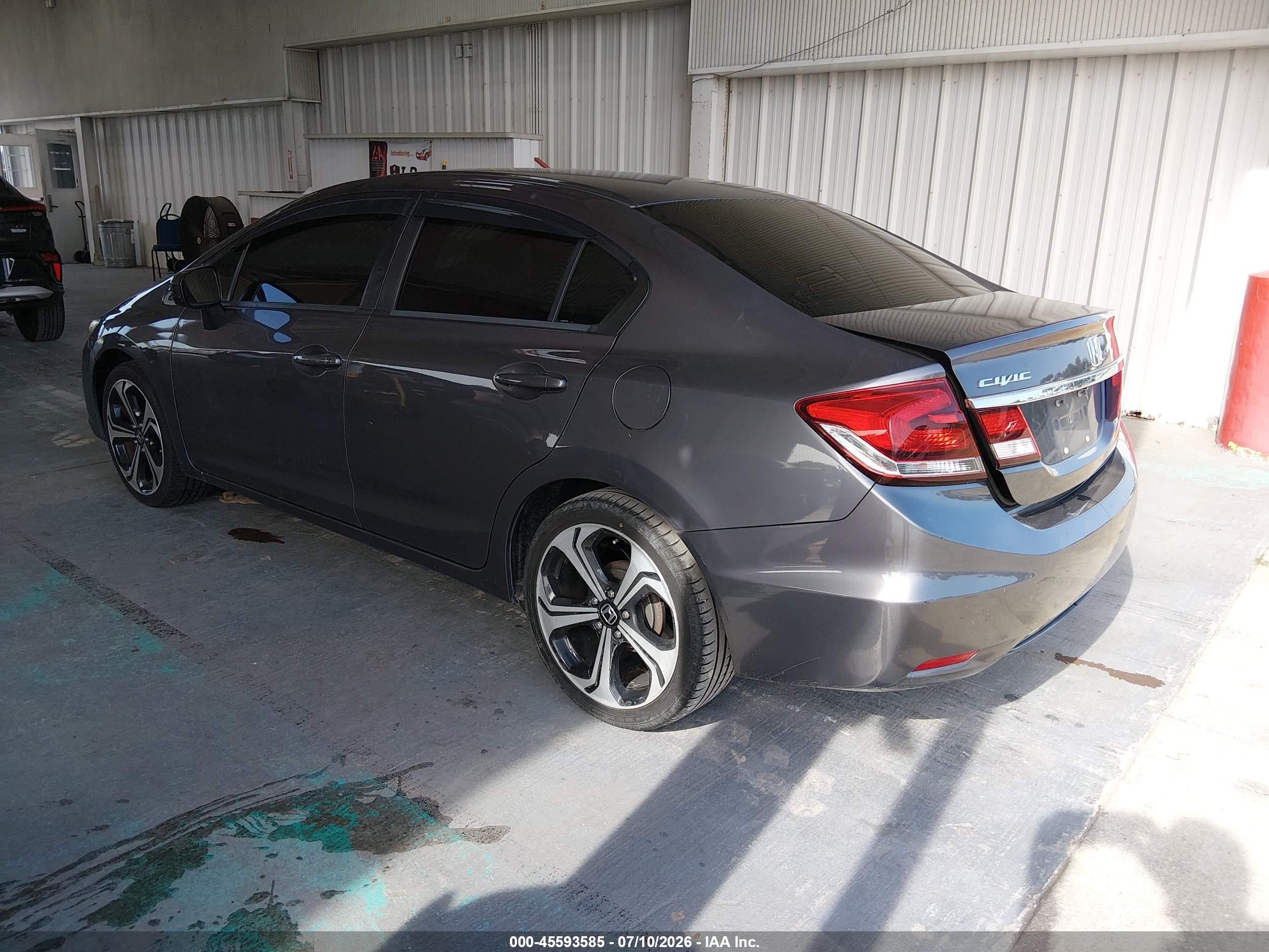 2015 Honda Civic Lx Gray vin: 19XFB2F53FE015319