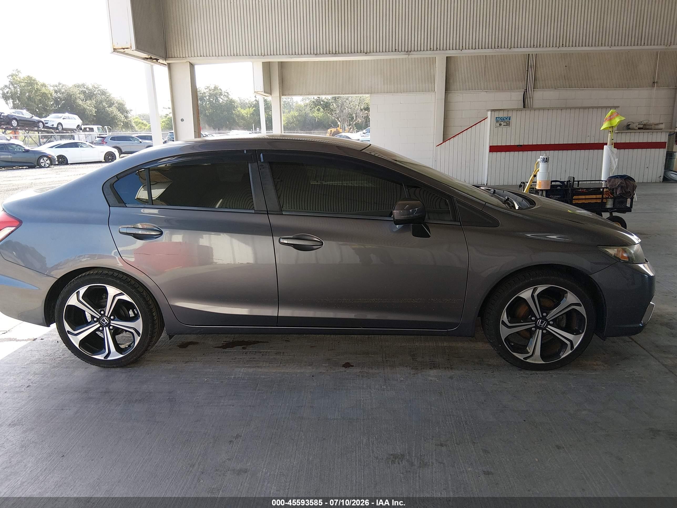 2015 Honda Civic Lx Gray vin: 19XFB2F53FE015319