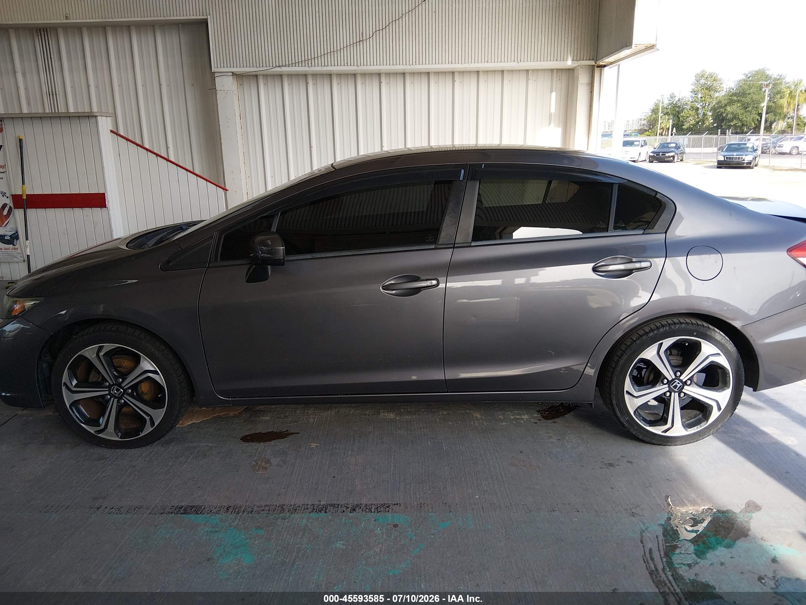 2015 Honda Civic Lx Gray vin: 19XFB2F53FE015319