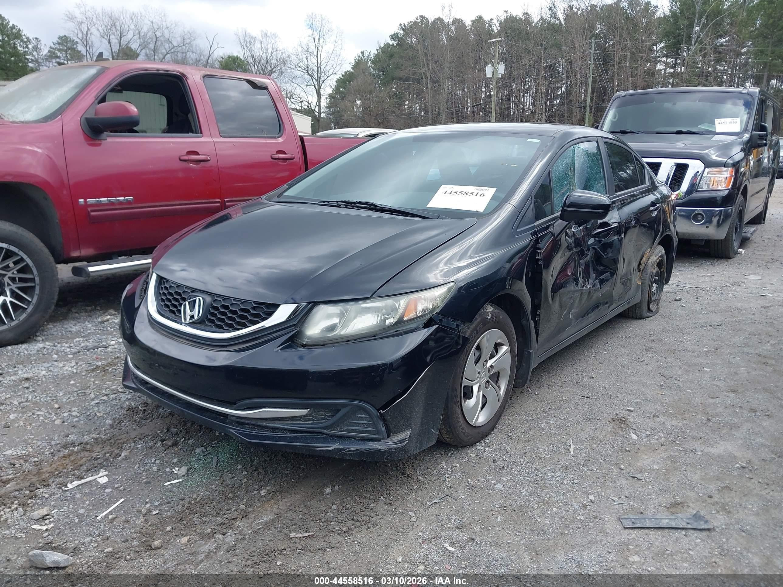 2015 Honda Civic Lx Black vin: 19XFB2F53FE016518