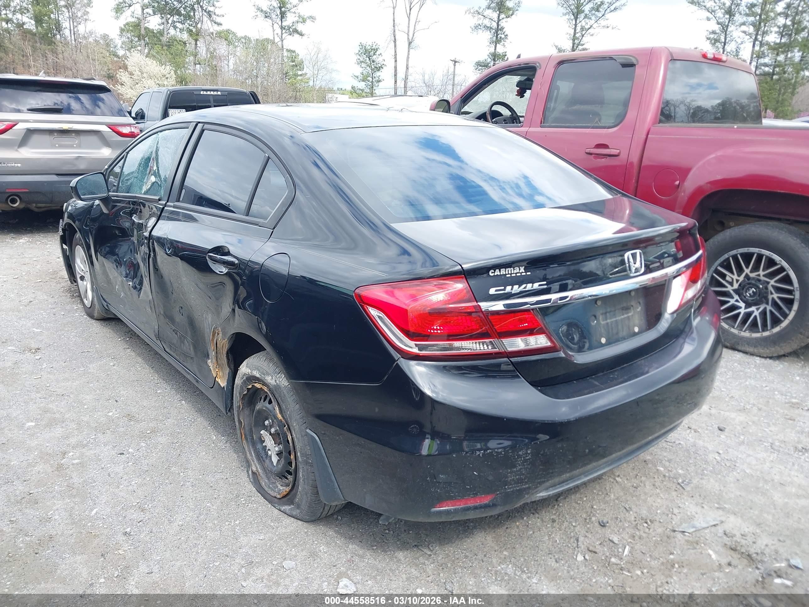 2015 Honda Civic Lx Black vin: 19XFB2F53FE016518