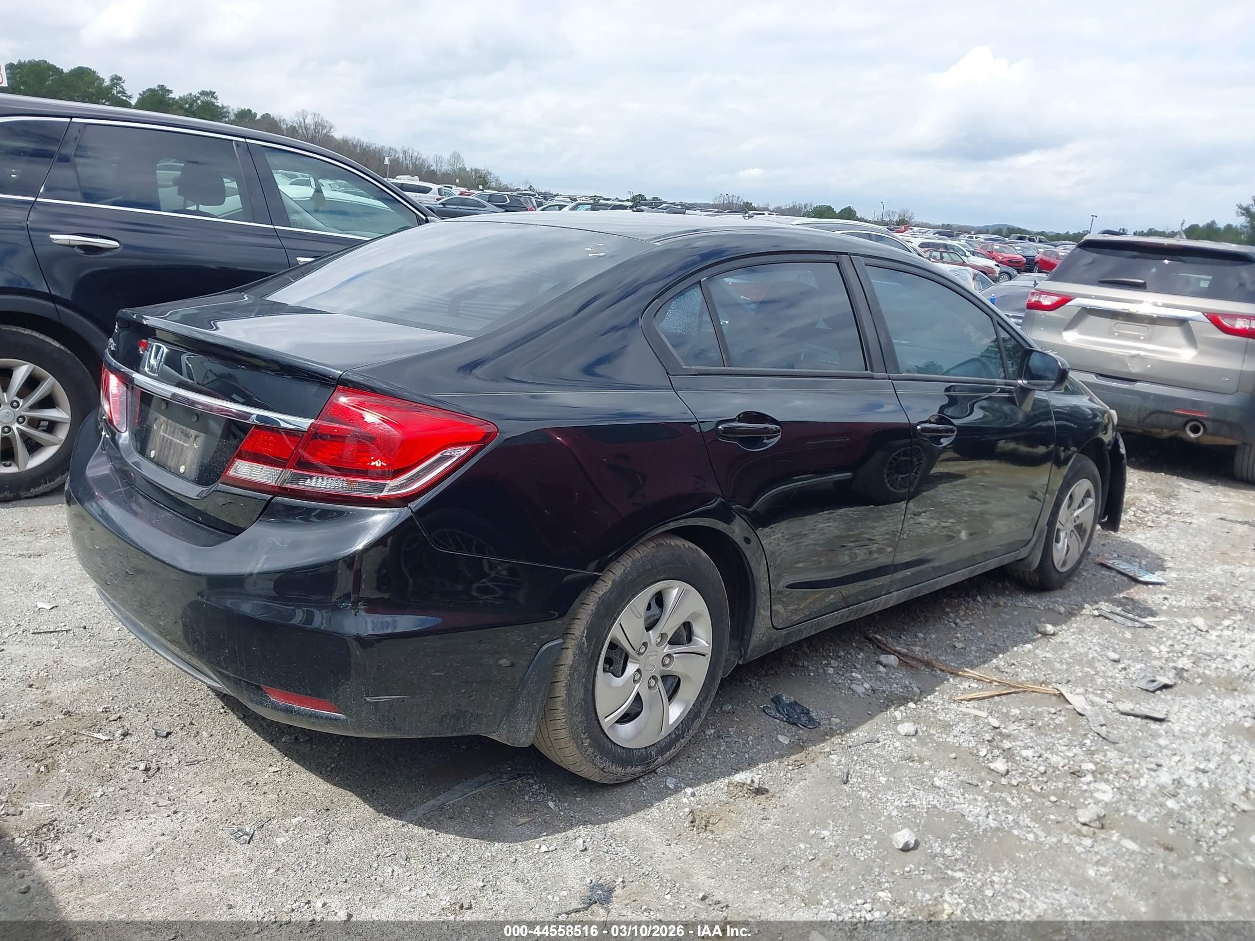 2015 Honda Civic Lx Black vin: 19XFB2F53FE016518