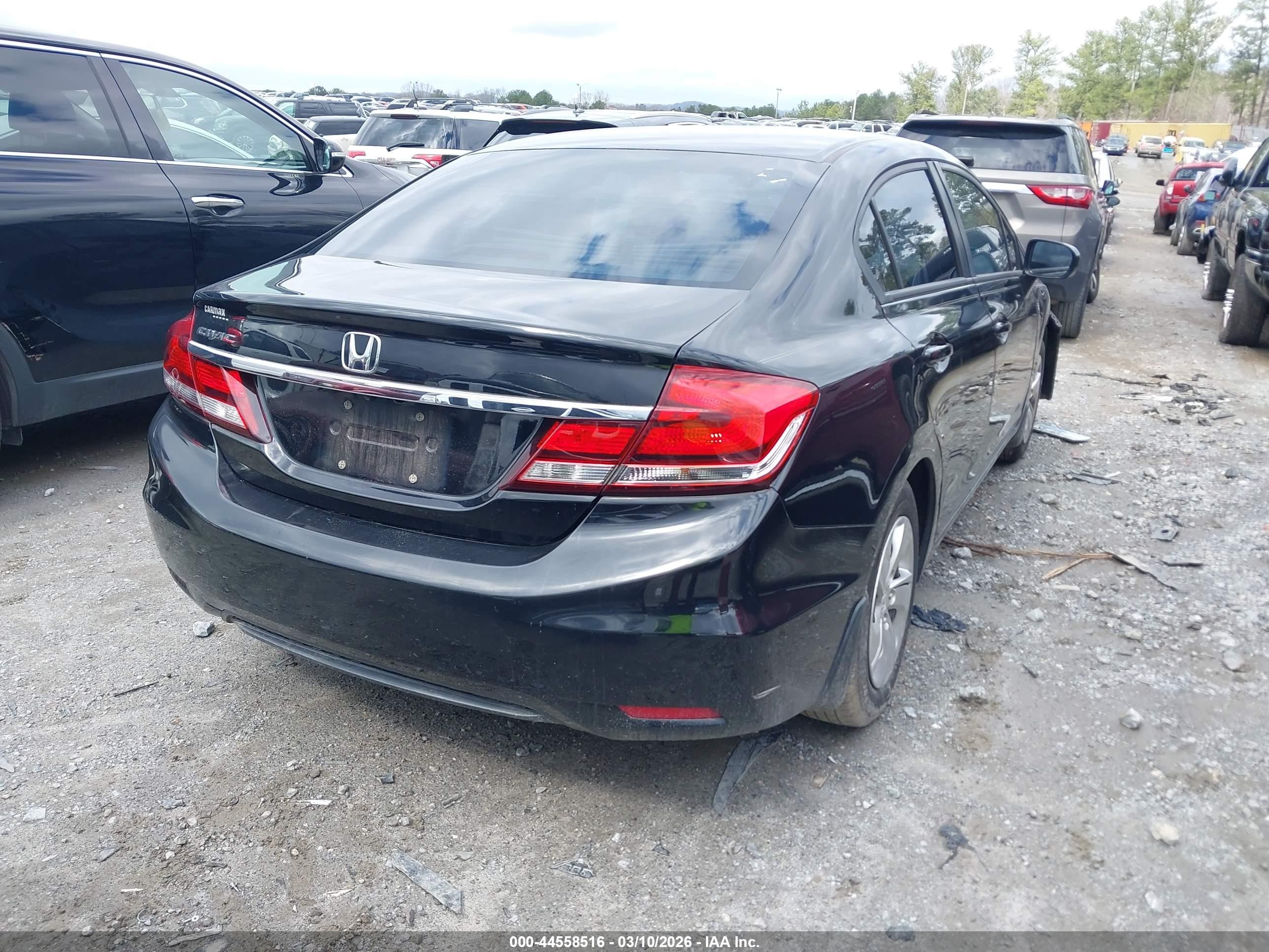 2015 Honda Civic Lx Black vin: 19XFB2F53FE016518