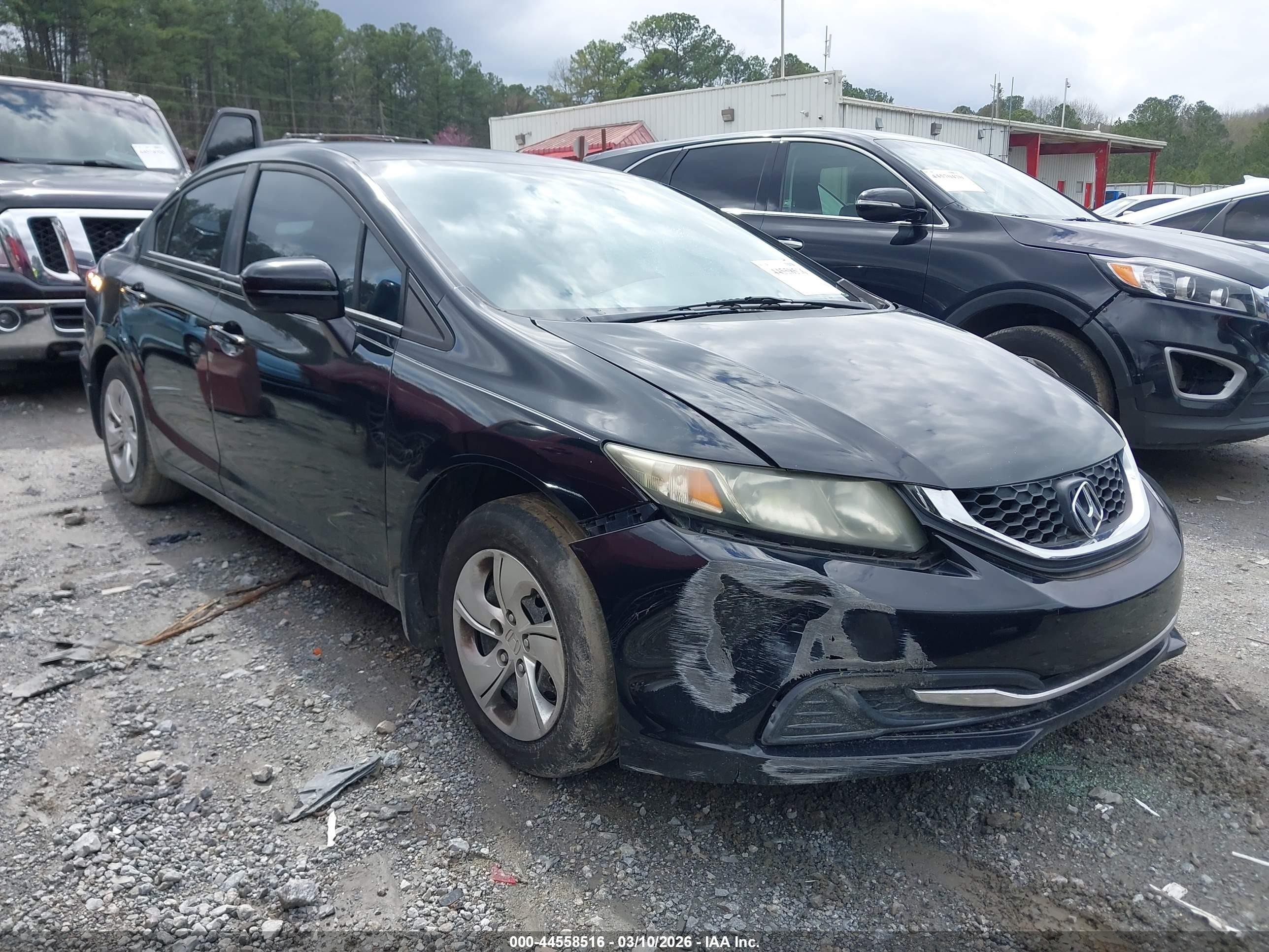 2015 Honda Civic Lx Black vin: 19XFB2F53FE016518