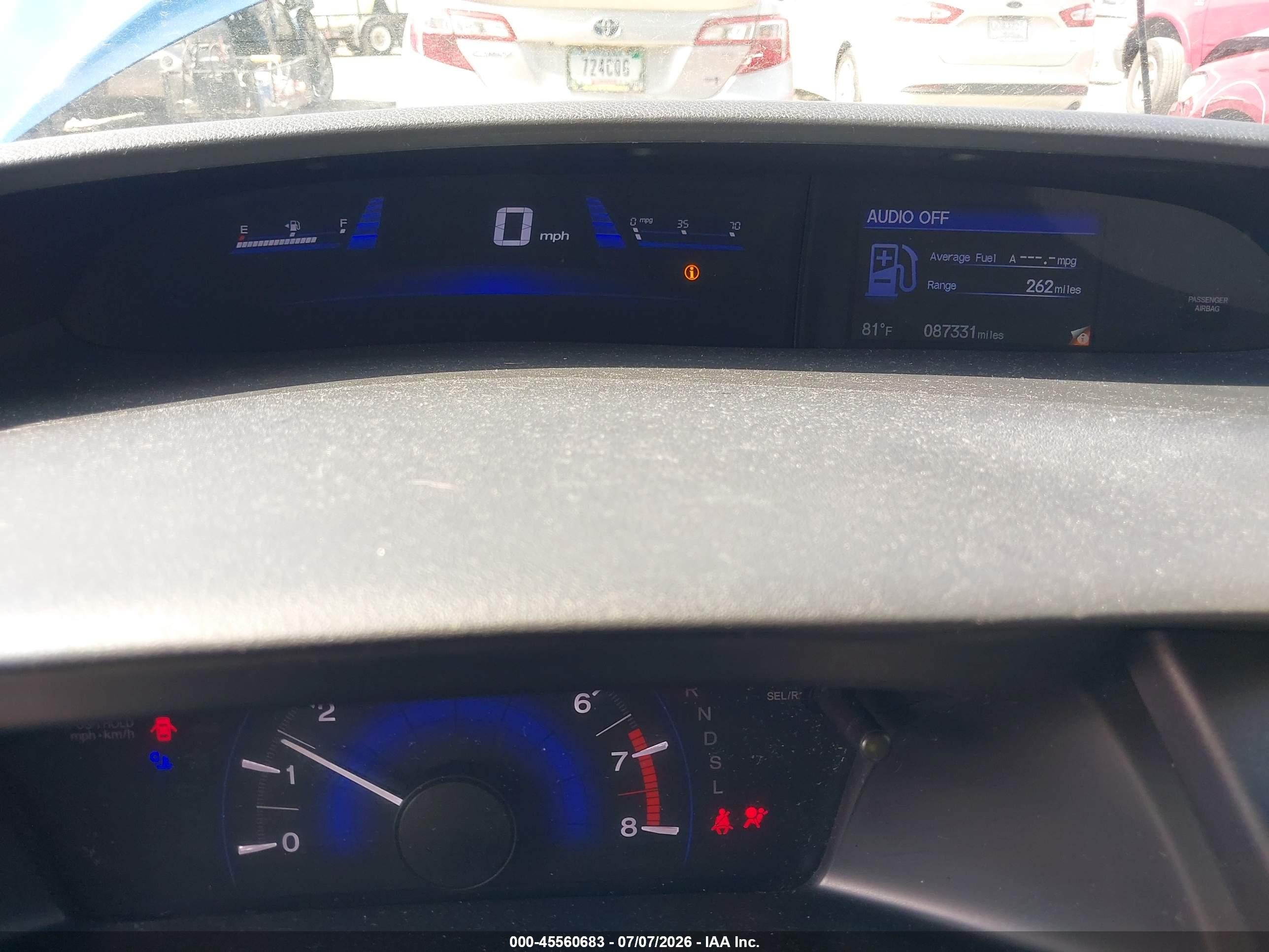 2015 Honda Civic Lx Blue vin: 19XFB2F53FE023484