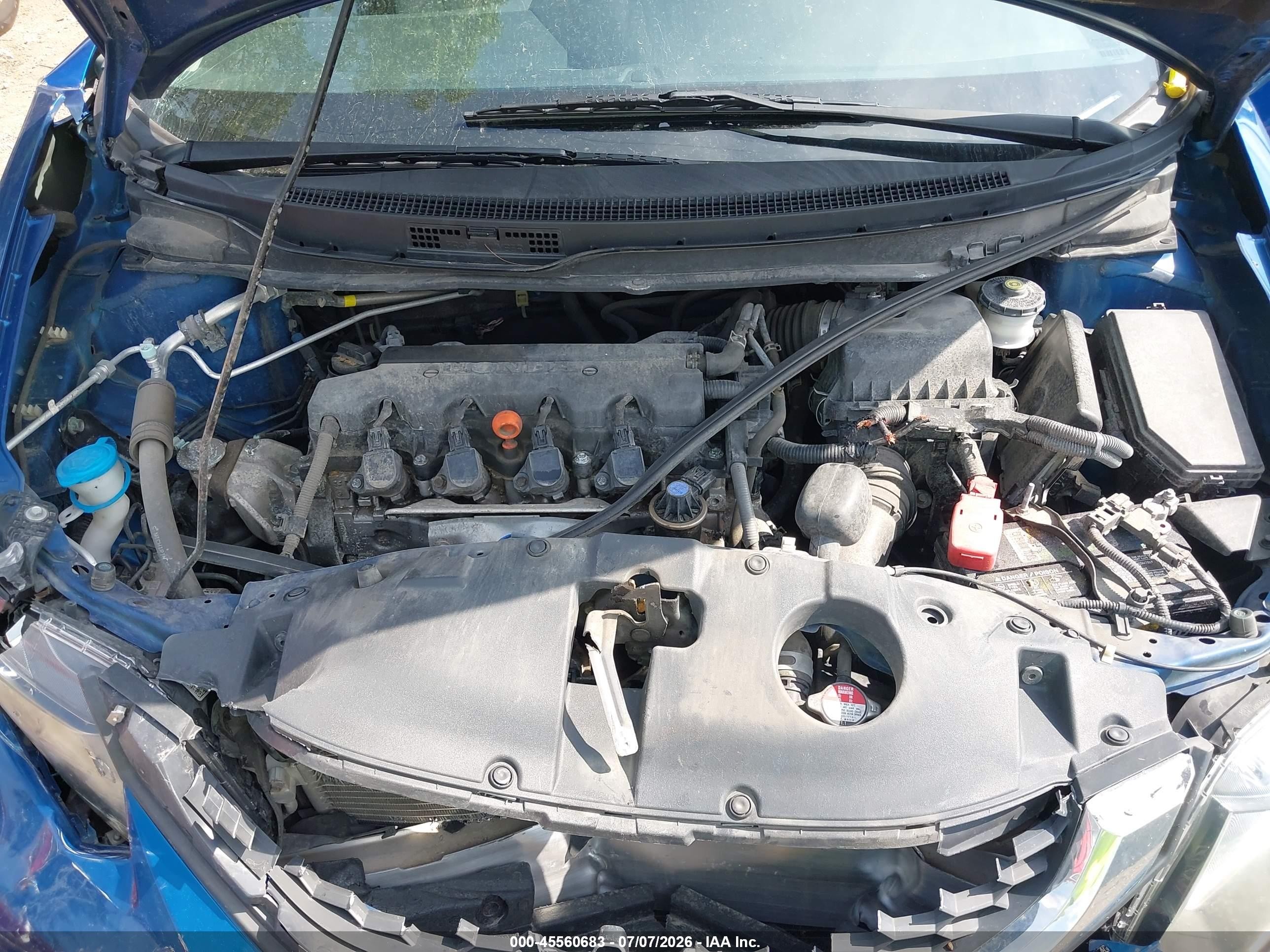 2015 Honda Civic Lx Blue vin: 19XFB2F53FE023484