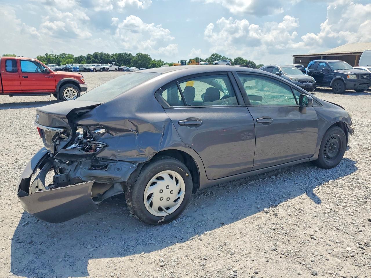 2015 Honda Civic Lx Gray vin: 19XFB2F53FE072135