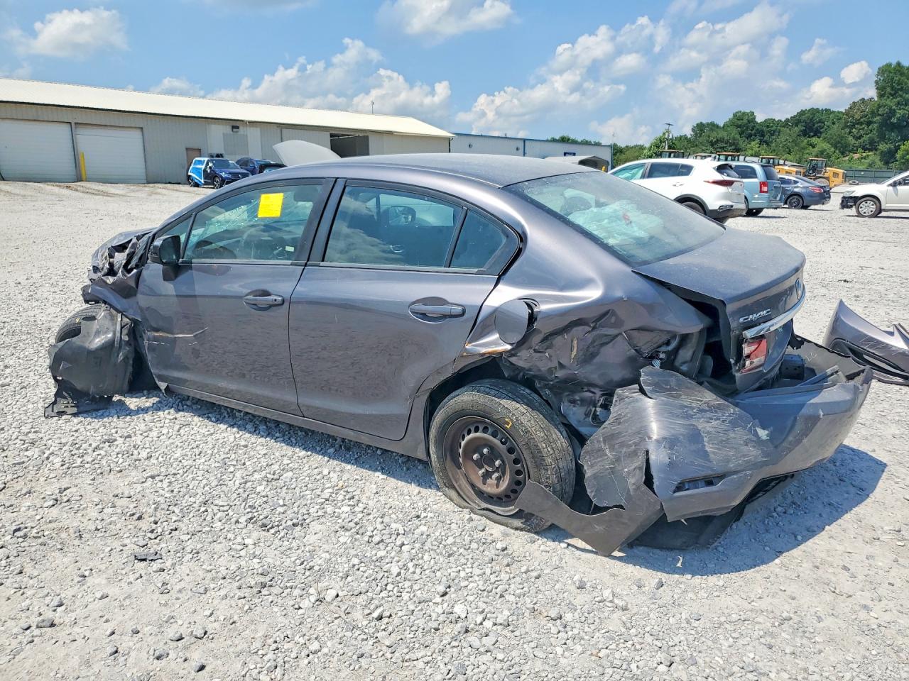 2015 Honda Civic Lx Gray vin: 19XFB2F53FE072135