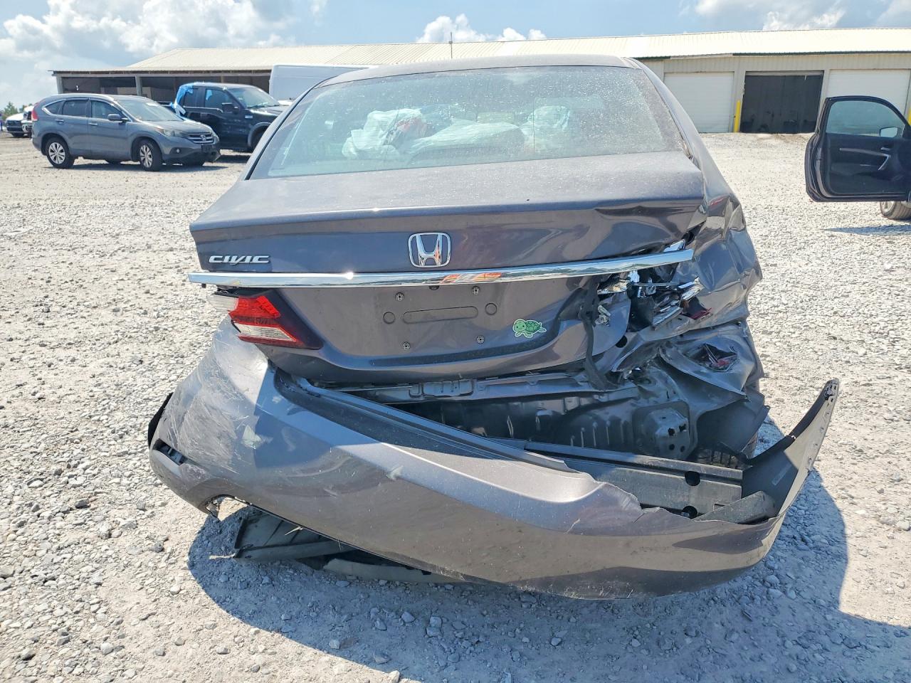2015 Honda Civic Lx Gray vin: 19XFB2F53FE072135