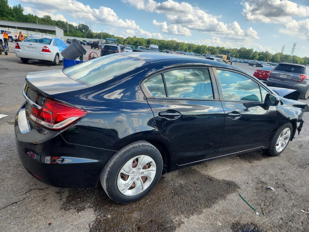 2015 Honda Civic Lx Black vin: 19XFB2F53FE079828