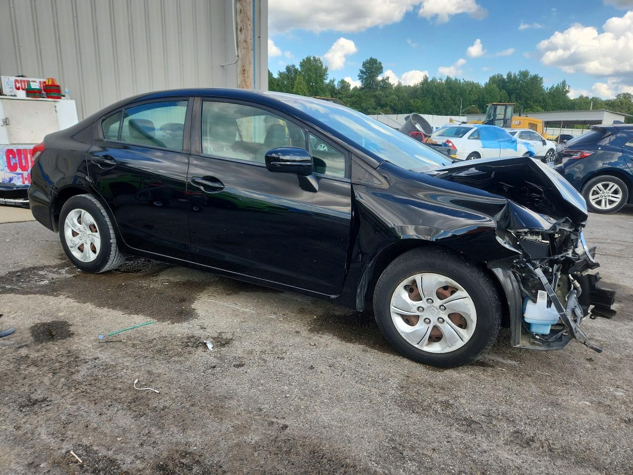 2015 Honda Civic Lx Black vin: 19XFB2F53FE079828