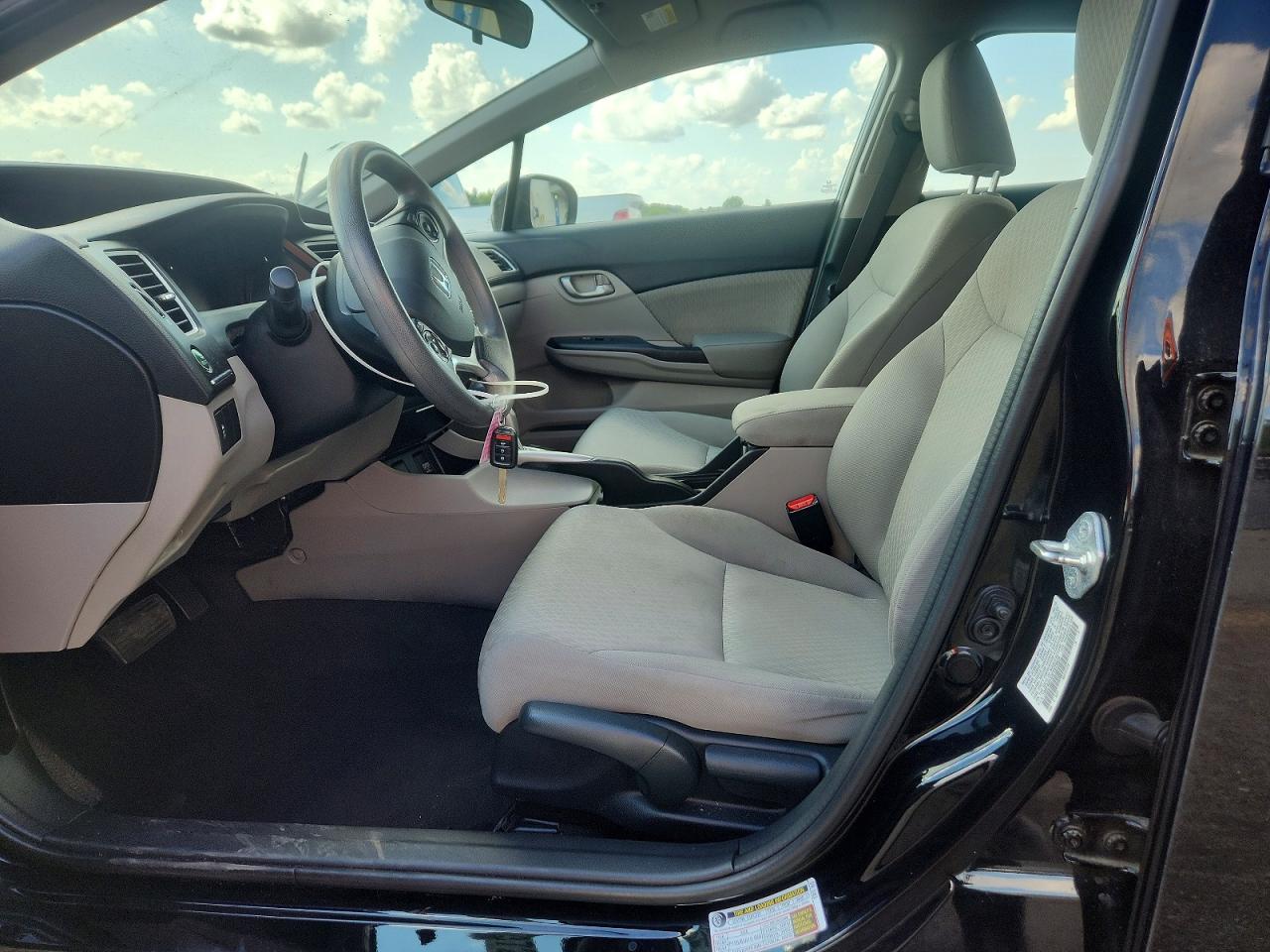 2015 Honda Civic Lx Black vin: 19XFB2F53FE079828