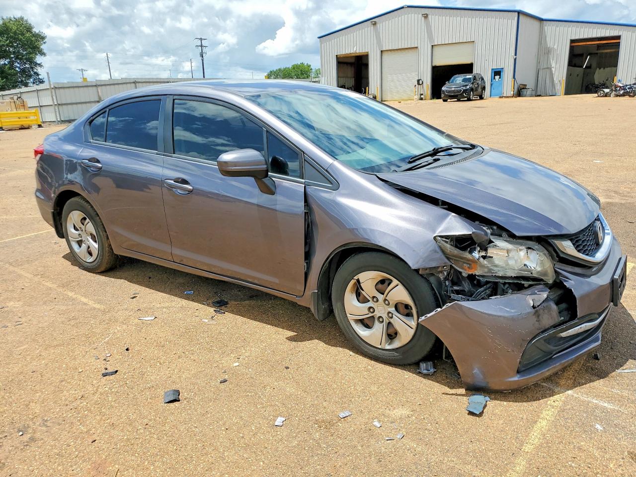 2015 Honda Civic Lx Charcoal vin: 19XFB2F53FE088691
