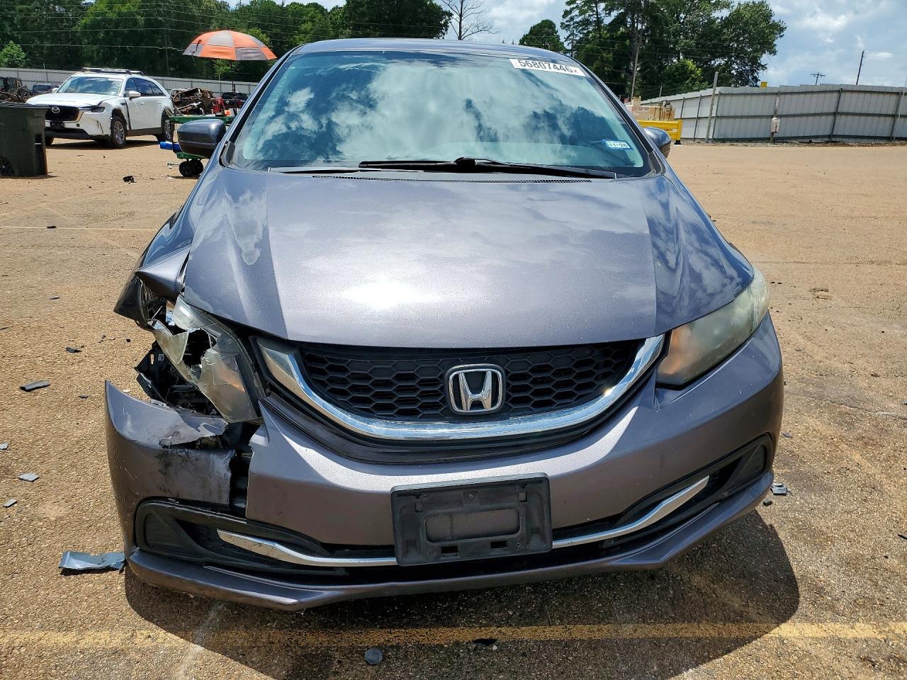 2015 Honda Civic Lx Charcoal vin: 19XFB2F53FE088691