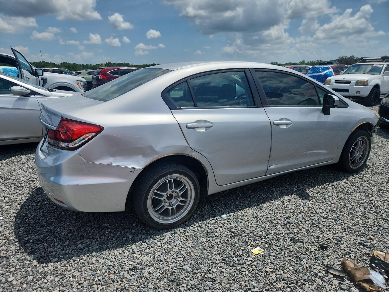 2015 Honda Civic Lx Silver vin: 19XFB2F53FE109572