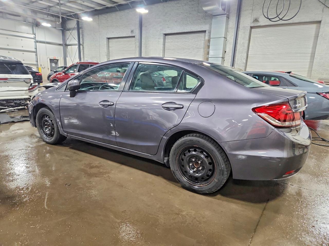 2015 Honda Civic Lx Gray vin: 19XFB2F53FE111791