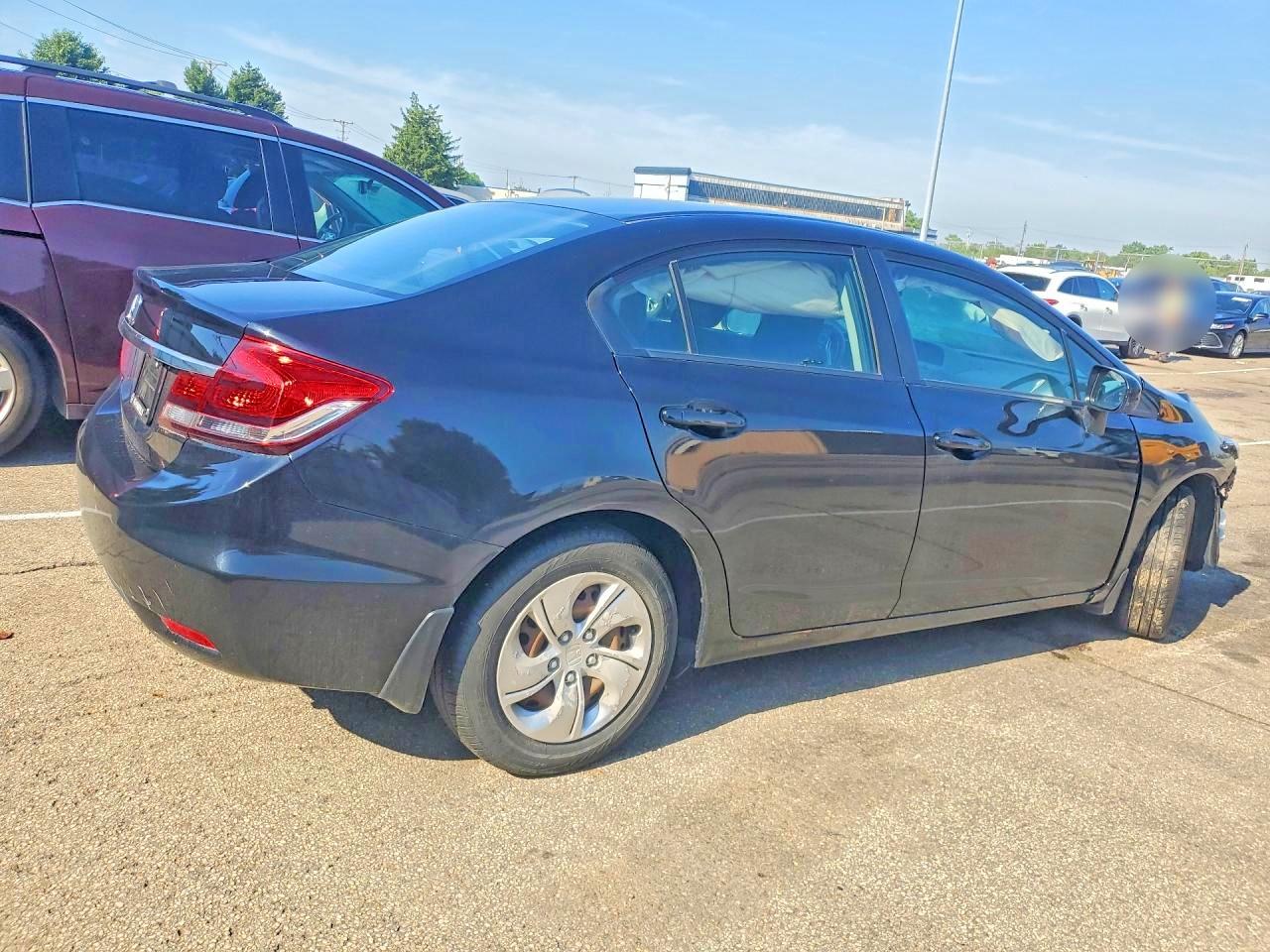 2015 Honda Civic Lx Black vin: 19XFB2F53FE112682