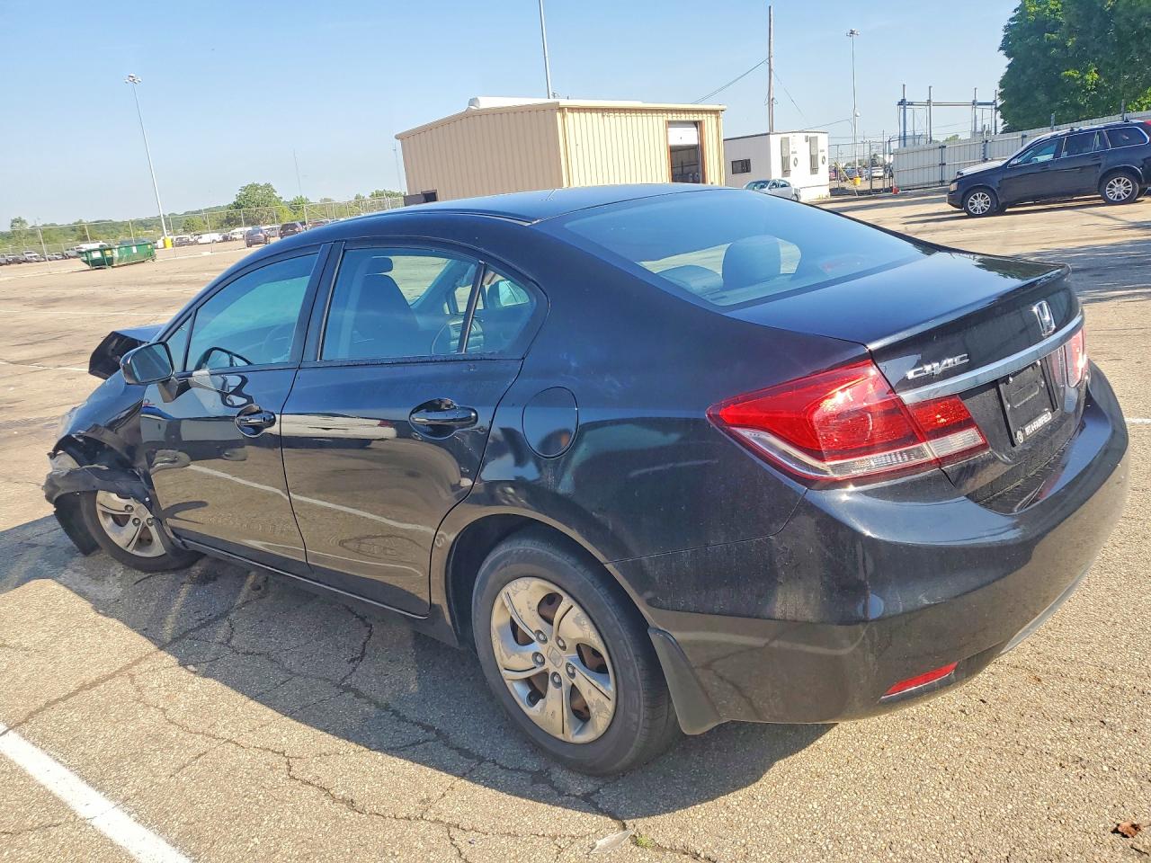 2015 Honda Civic Lx Black vin: 19XFB2F53FE112682
