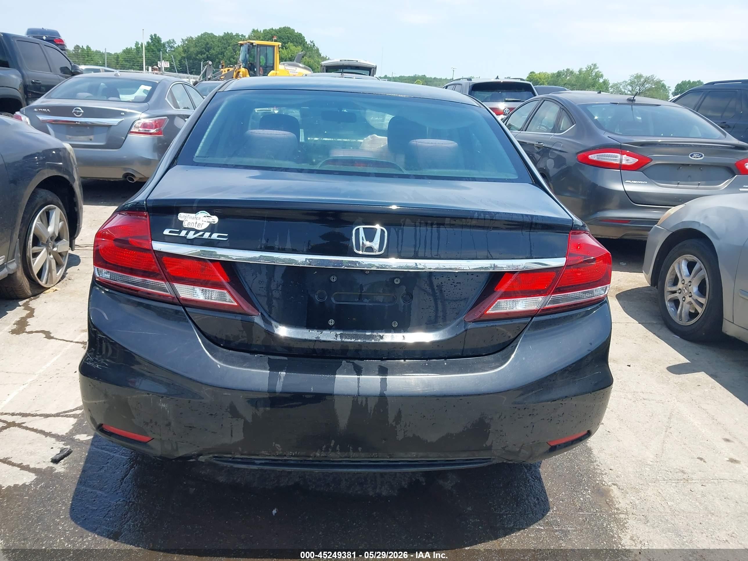 2015 Honda Civic Lx Black vin: 19XFB2F53FE116439