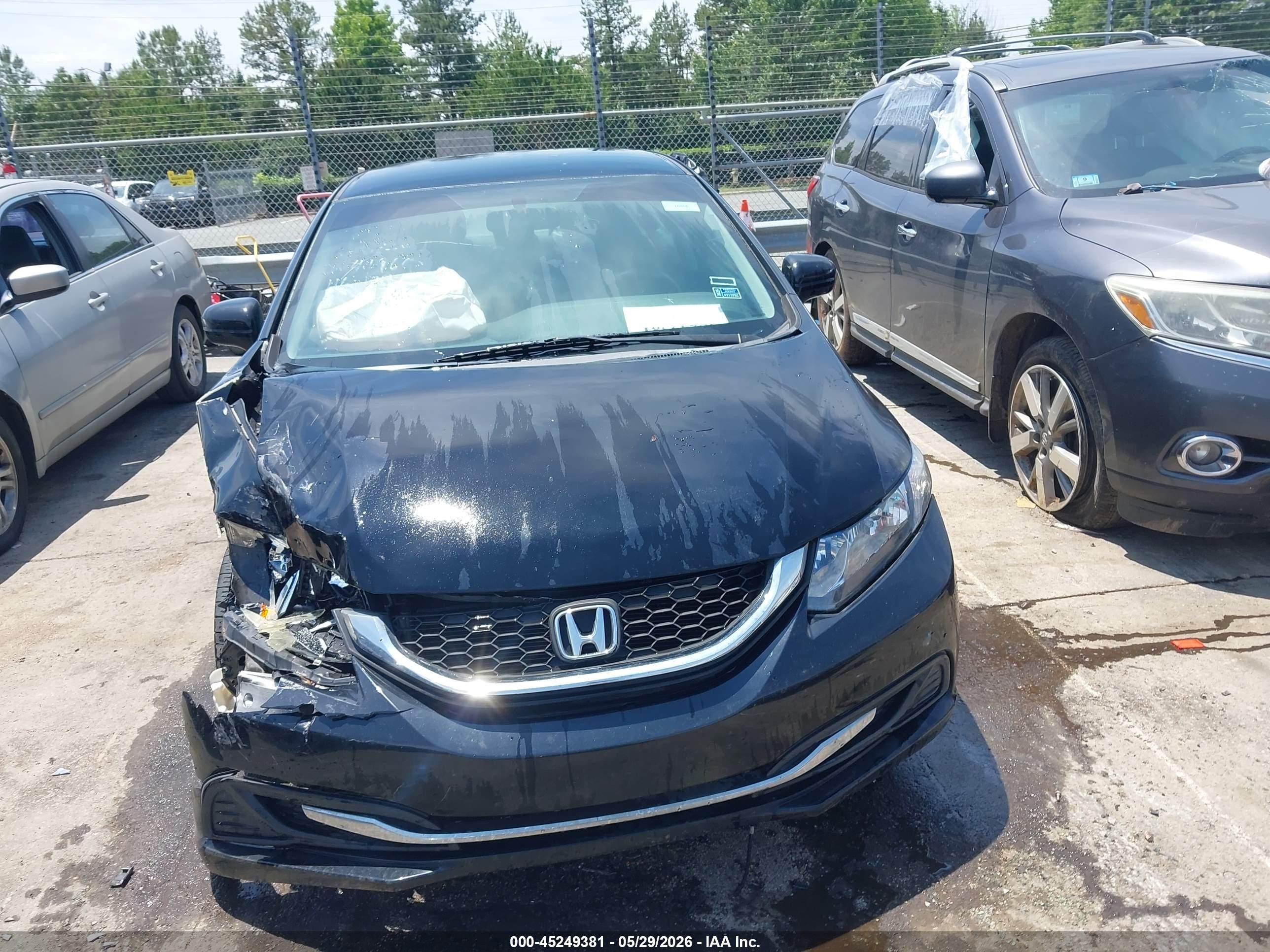 2015 Honda Civic Lx Black vin: 19XFB2F53FE116439