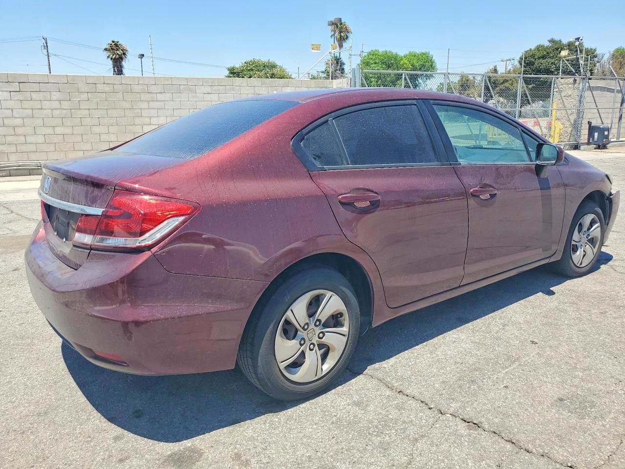 2015 Honda Civic Lx Бордовый vin: 19XFB2F53FE218999