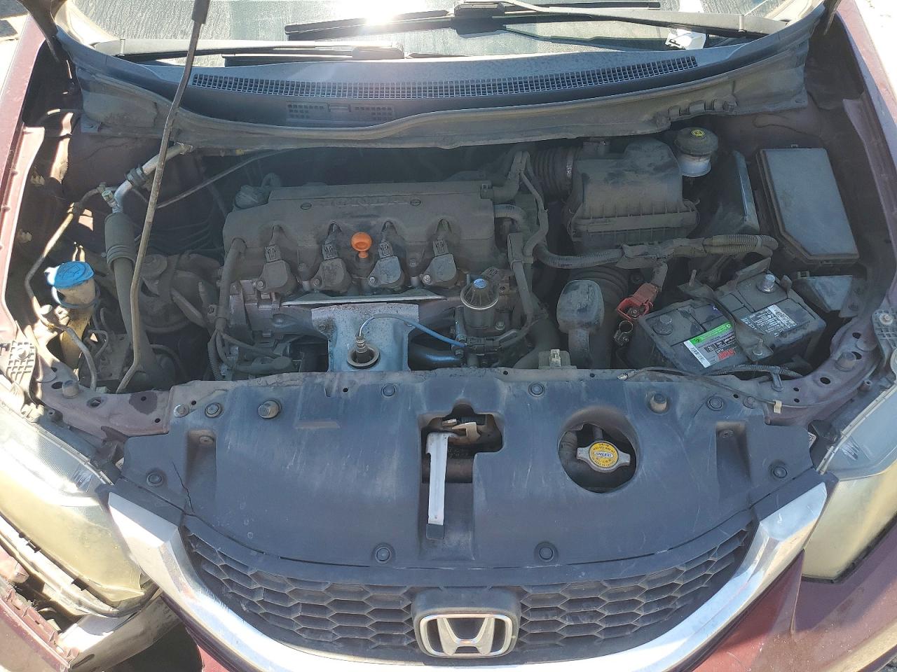 2015 Honda Civic Lx Бордовый vin: 19XFB2F53FE218999