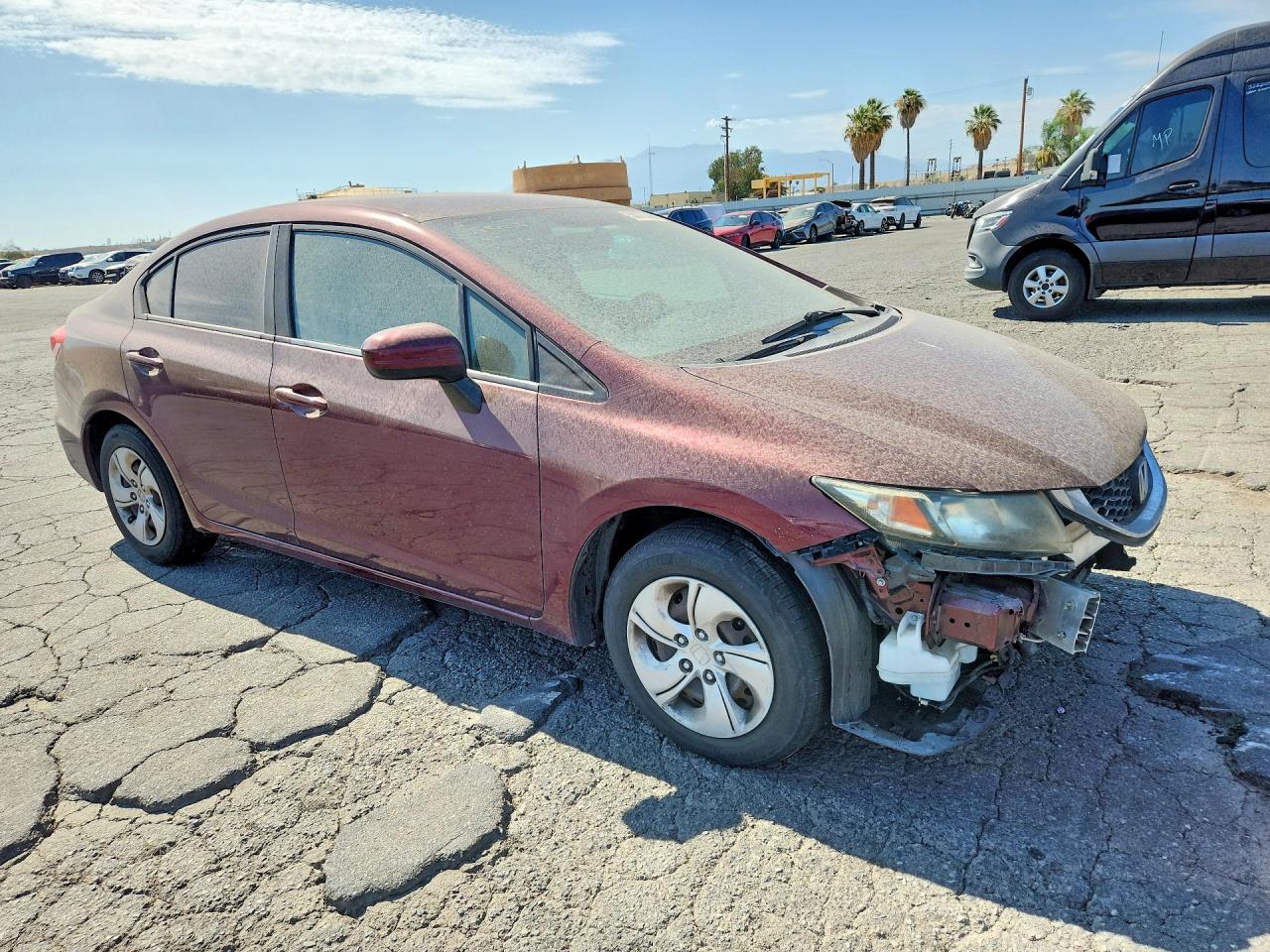 2015 Honda Civic Lx Бордовый vin: 19XFB2F53FE218999