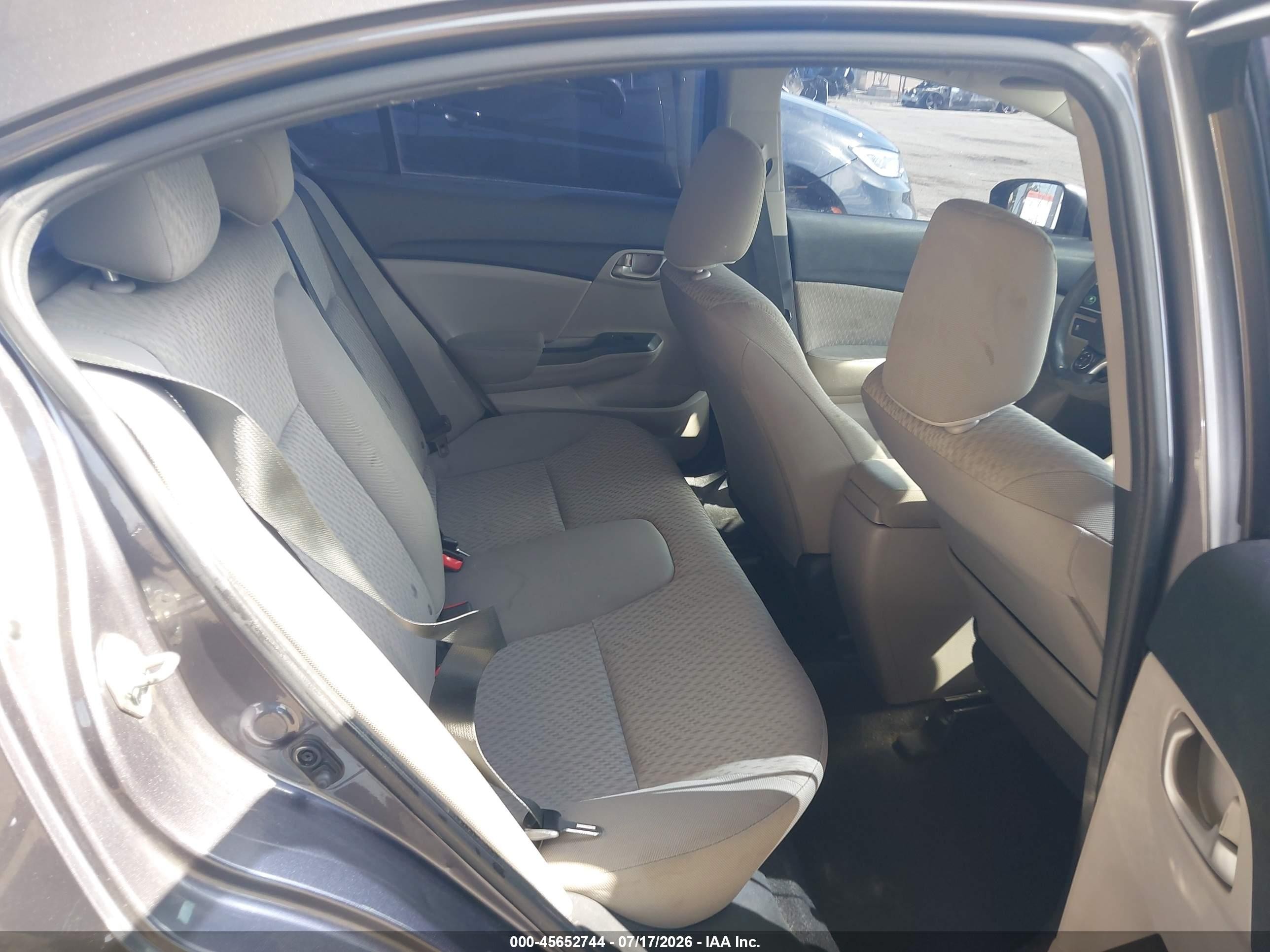2015 Honda Civic Lx Gray vin: 19XFB2F53FE221546