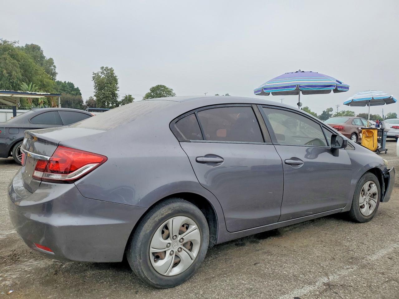 2015 Honda Civic Lx Gray vin: 19XFB2F53FE227444