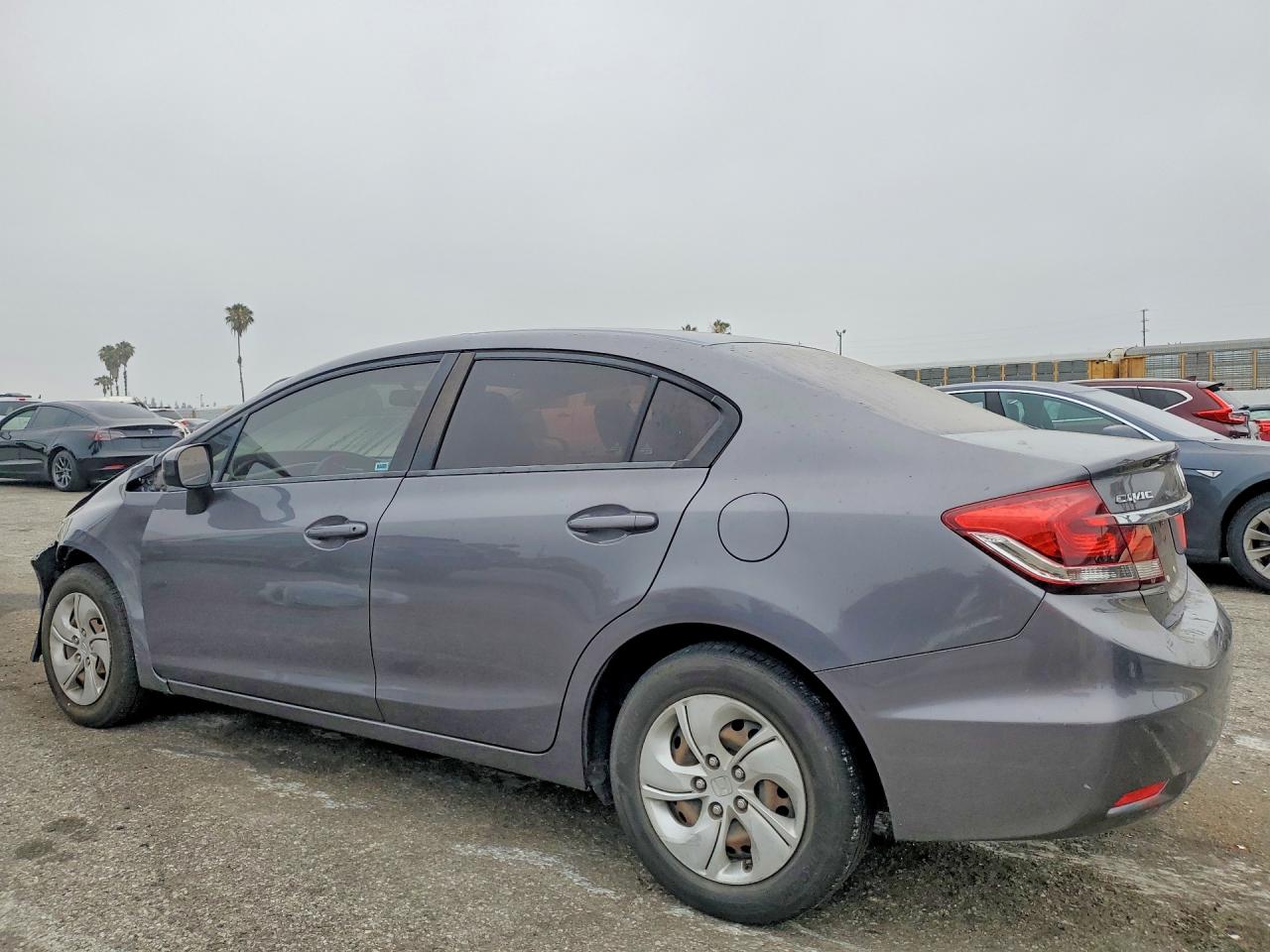 2015 Honda Civic Lx Gray vin: 19XFB2F53FE227444