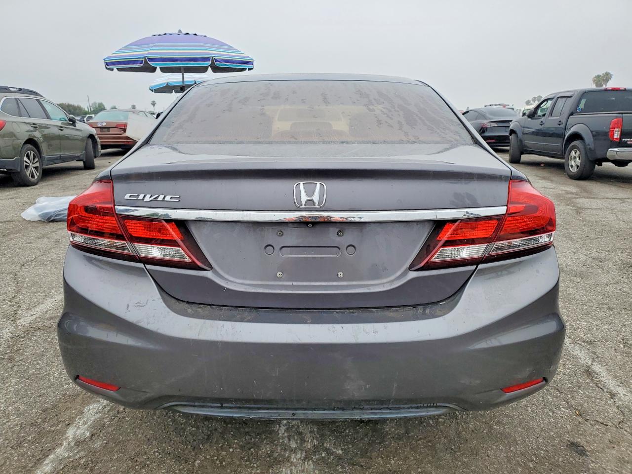 2015 Honda Civic Lx Gray vin: 19XFB2F53FE227444