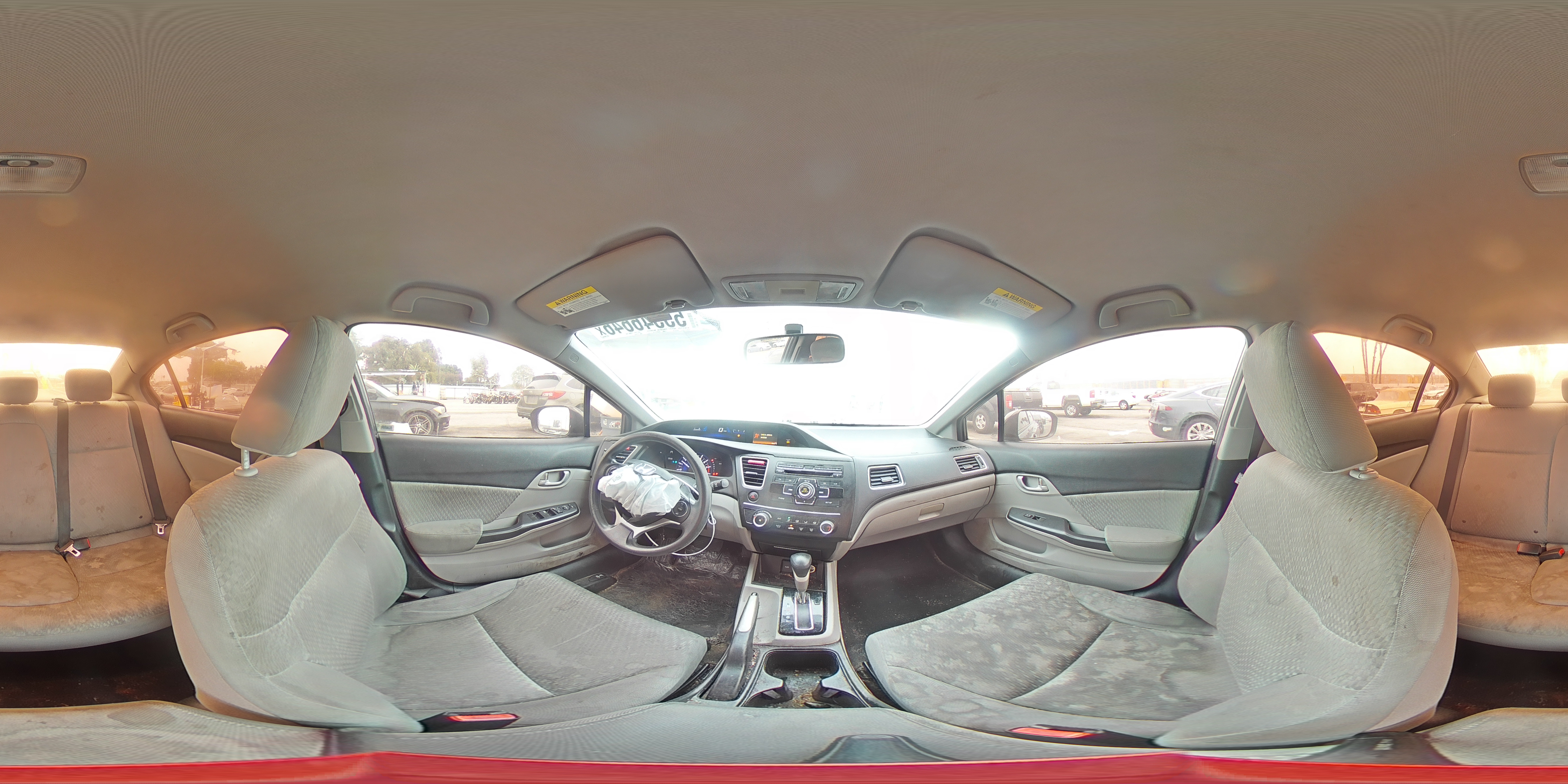 2015 Honda Civic Lx Gray vin: 19XFB2F53FE227444