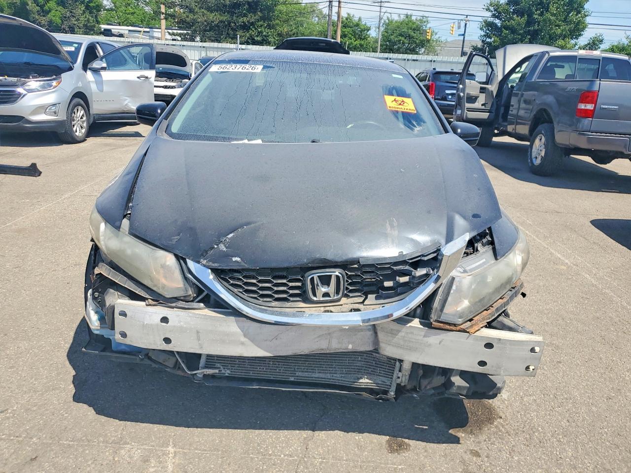 2015 Honda Civic Lx Black vin: 19XFB2F53FE228867