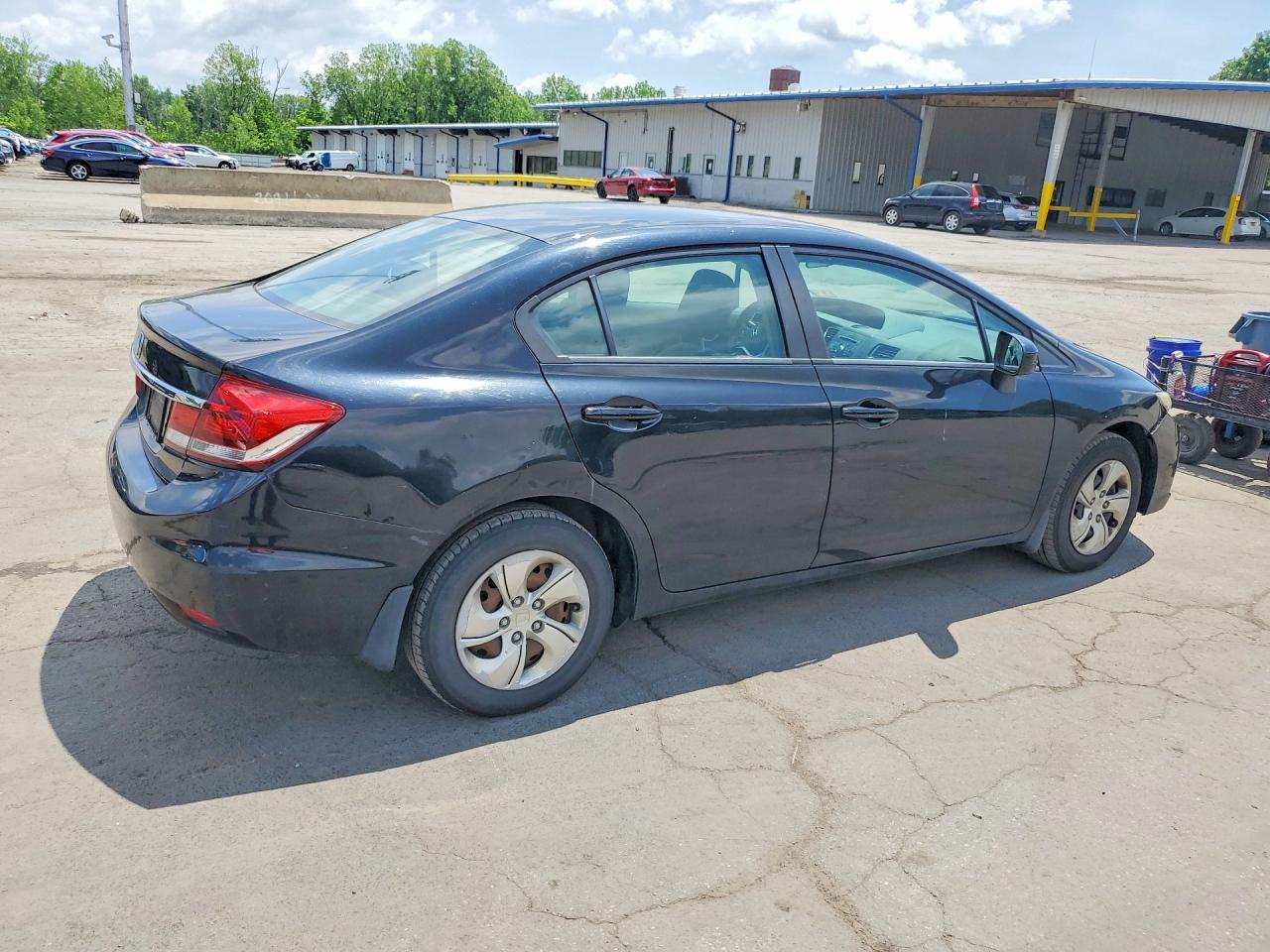 2015 Honda Civic Lx Black vin: 19XFB2F53FE231414