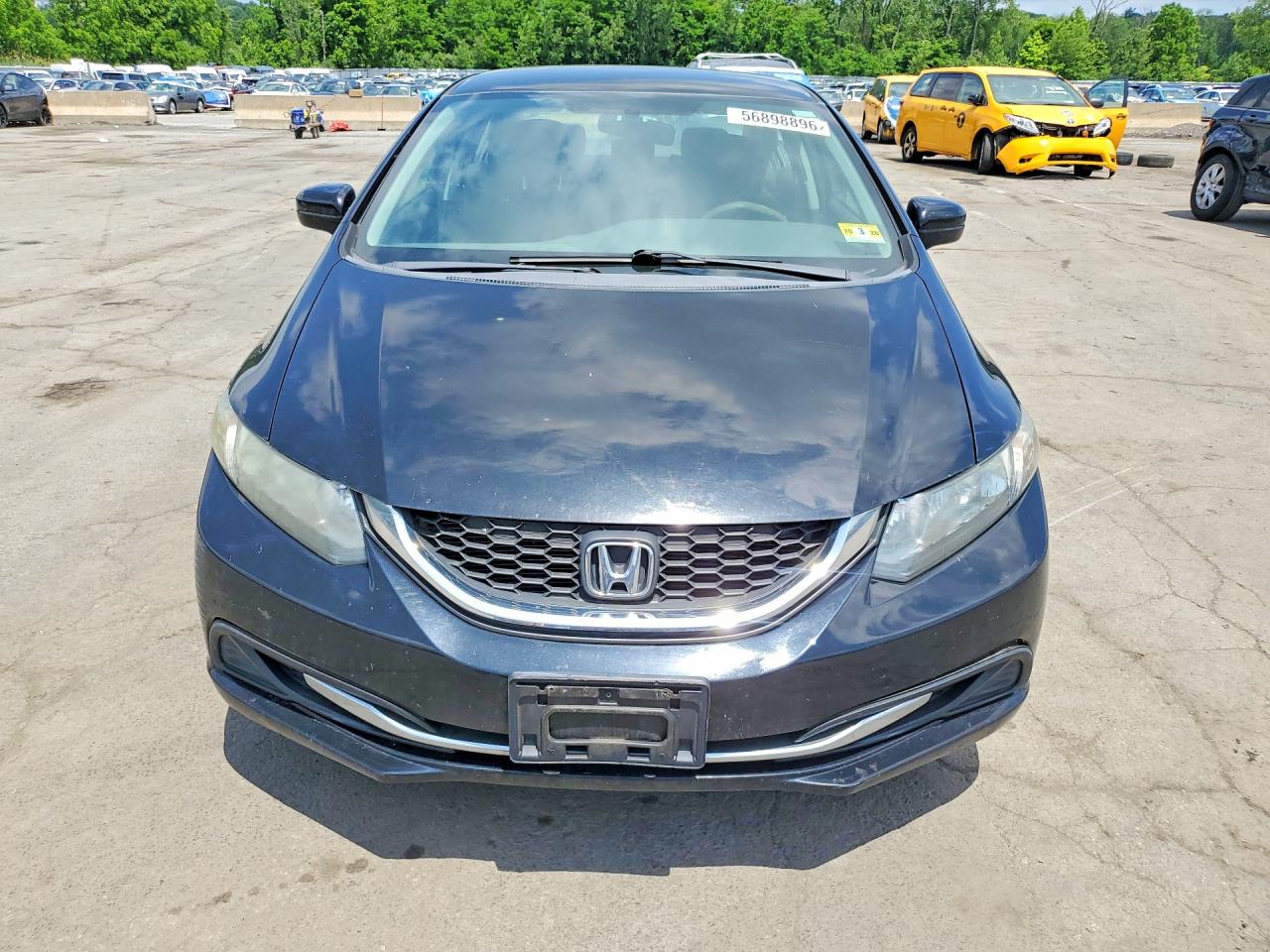 2015 Honda Civic Lx Black vin: 19XFB2F53FE231414