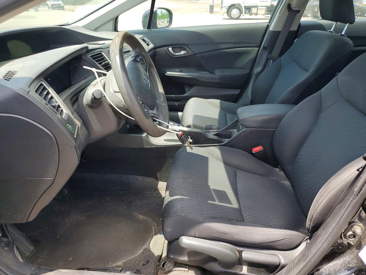 2015 Honda Civic Lx Black vin: 19XFB2F53FE231414