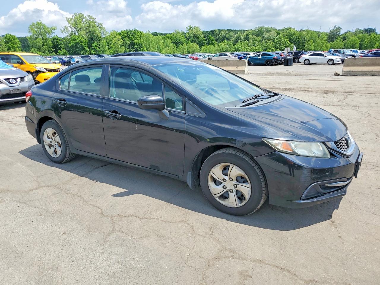 2015 Honda Civic Lx Black vin: 19XFB2F53FE231414