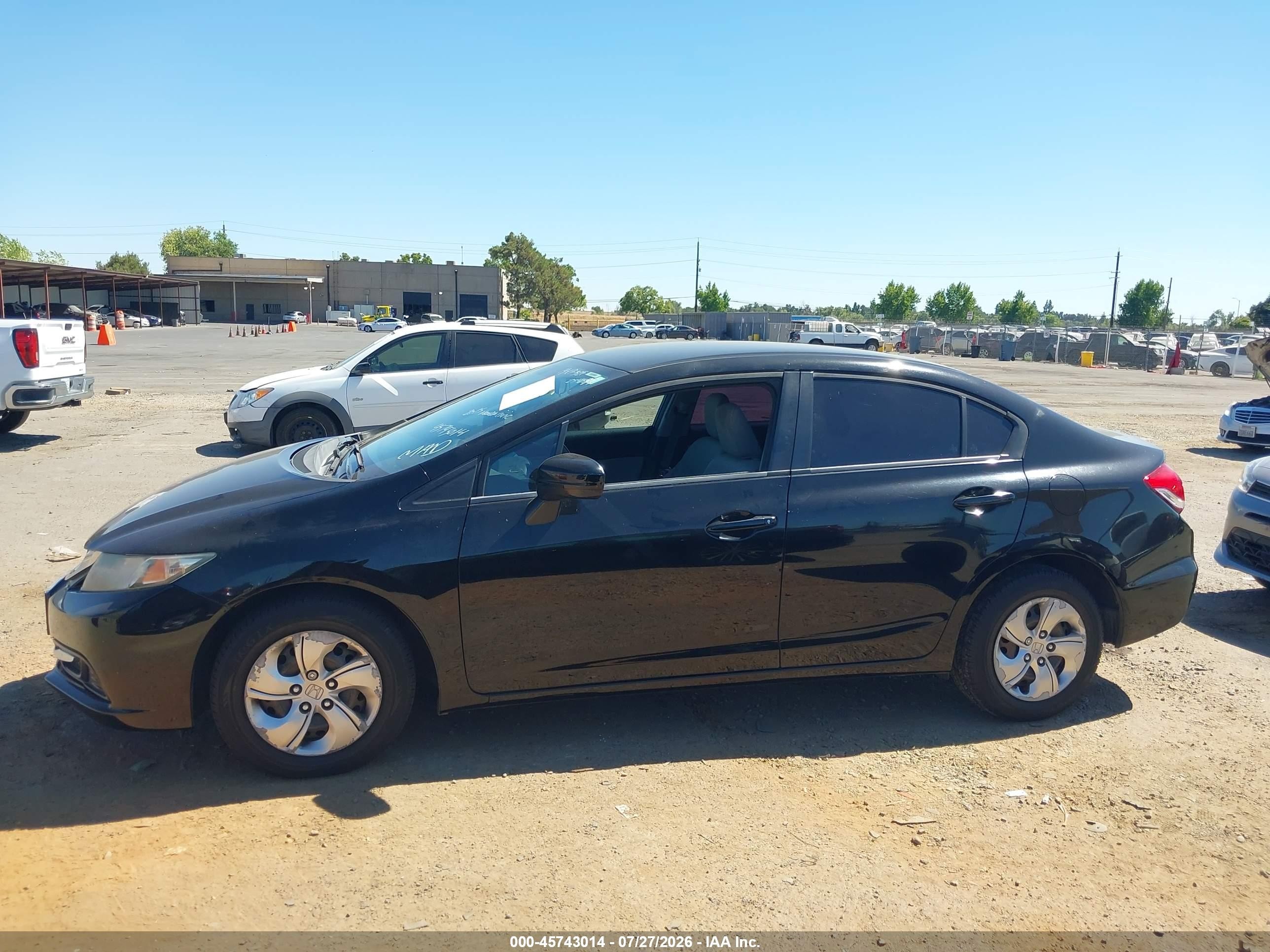 2015 Honda Civic Lx Black vin: 19XFB2F53FE254899