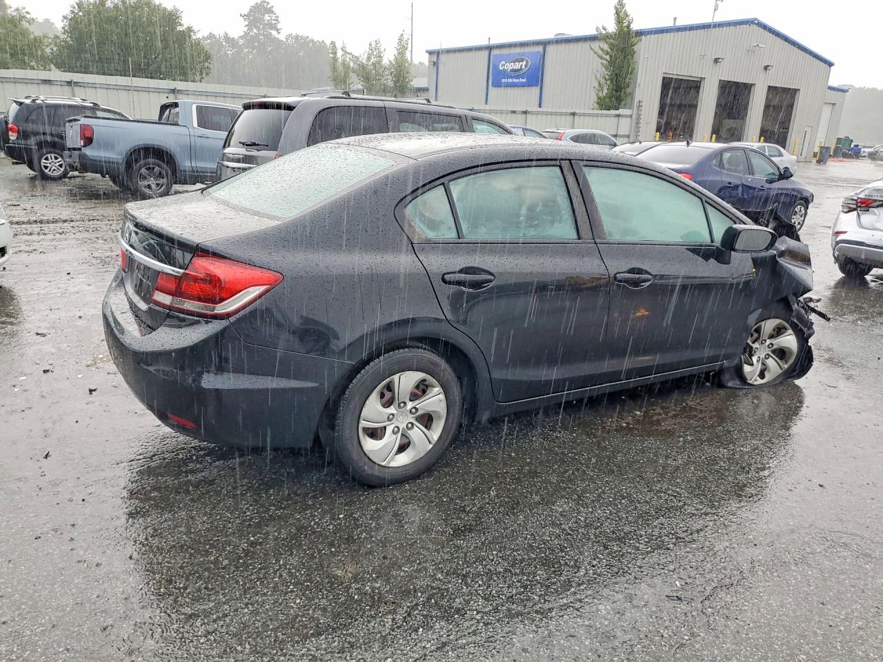 2015 Honda Civic Lx Black vin: 19XFB2F53FE258595