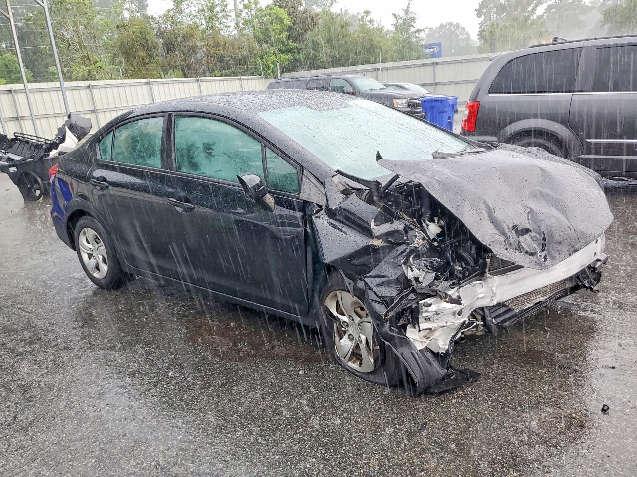 2015 Honda Civic Lx Black vin: 19XFB2F53FE258595
