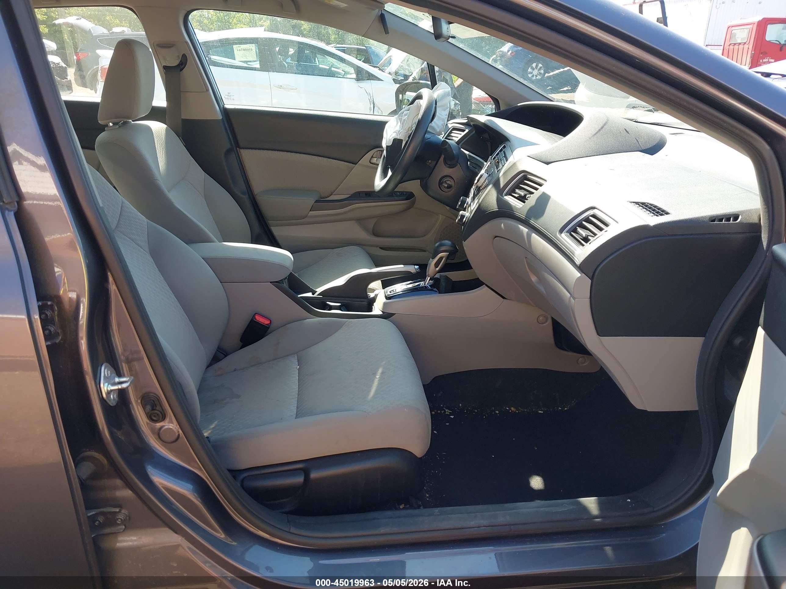 2015 Honda Civic Lx Gray vin: 19XFB2F53FE266633