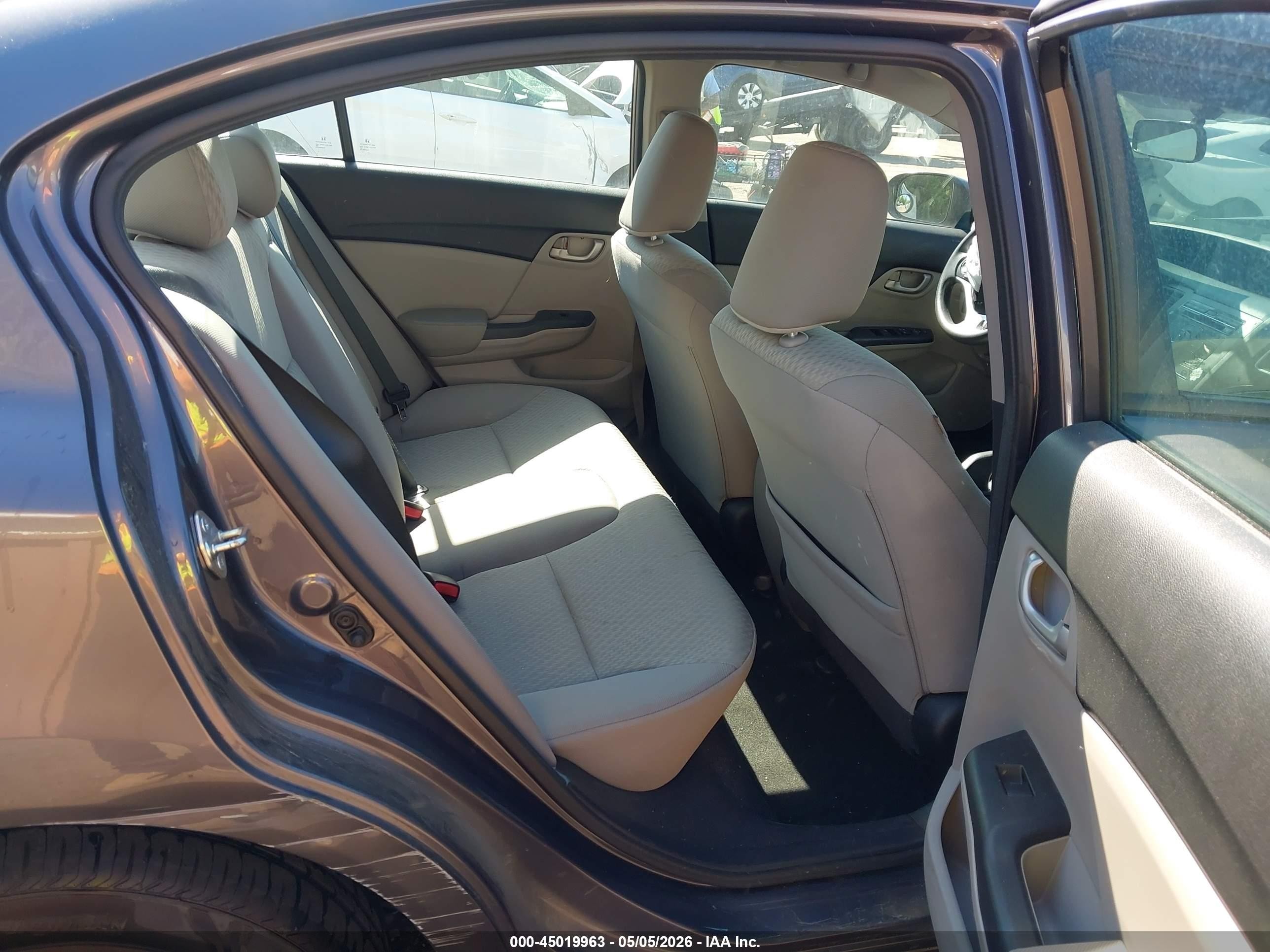2015 Honda Civic Lx Gray vin: 19XFB2F53FE266633