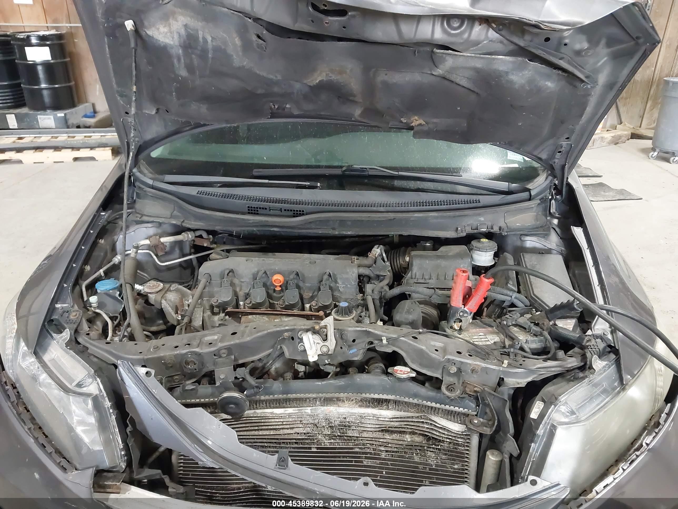 2015 Honda Civic Lx Серый vin: 19XFB2F53FE274778