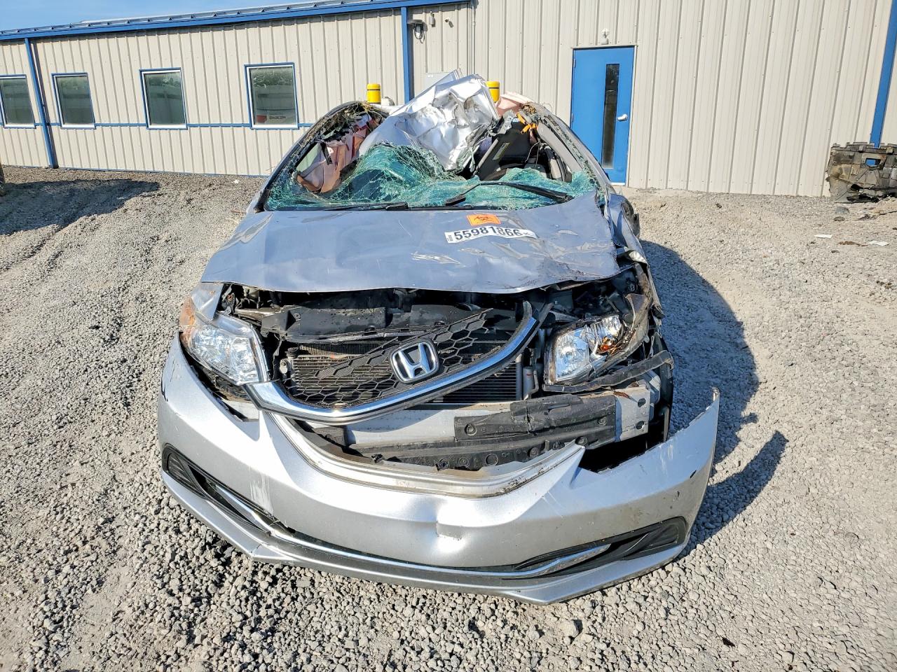 2015 Honda Civic Lx Silver vin: 19XFB2F53FE279186