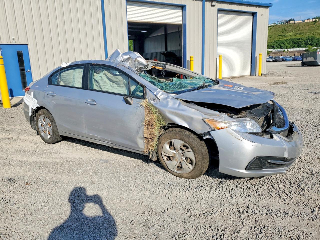2015 Honda Civic Lx Silver vin: 19XFB2F53FE279186