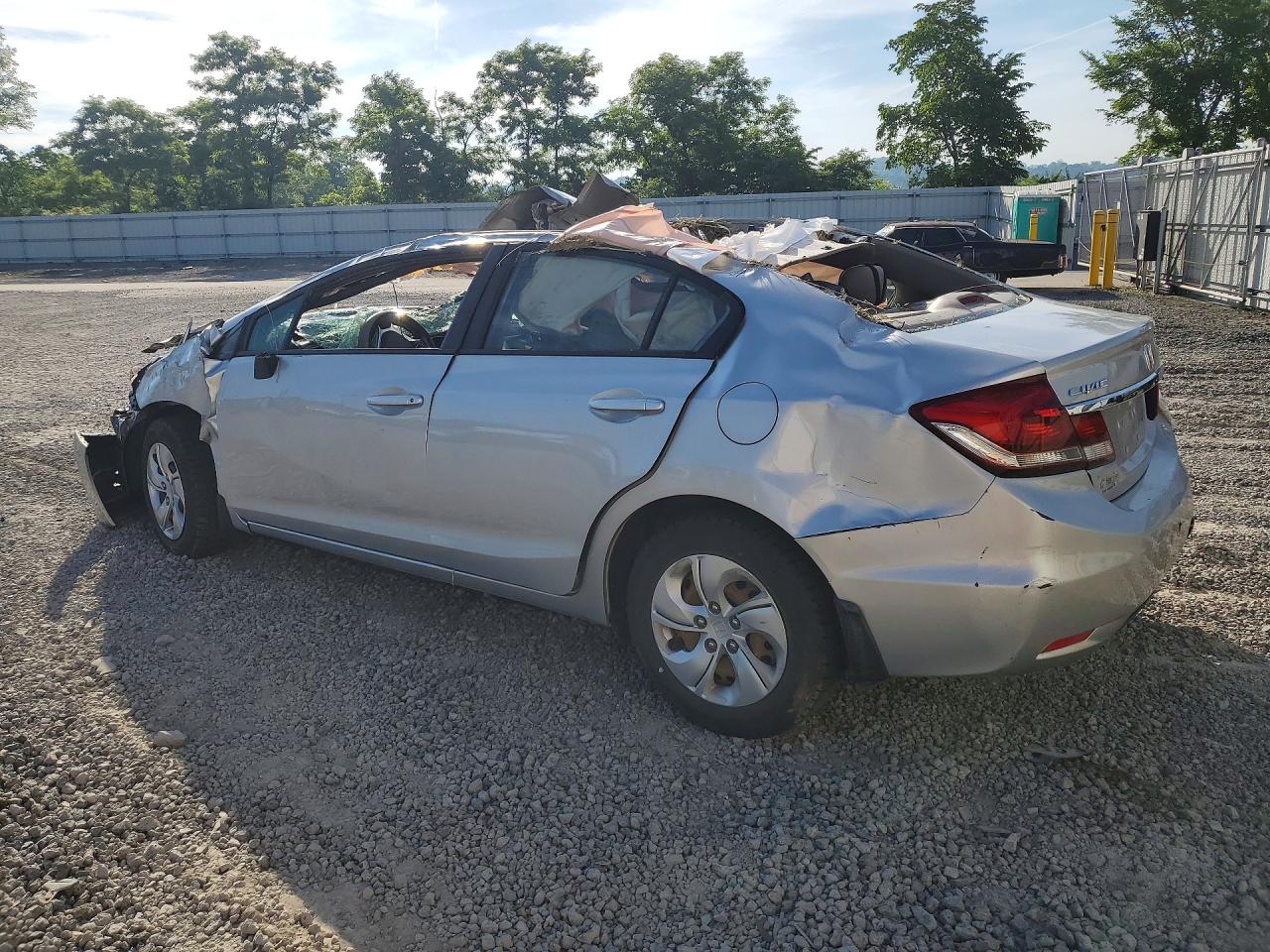 2015 Honda Civic Lx Silver vin: 19XFB2F53FE279186